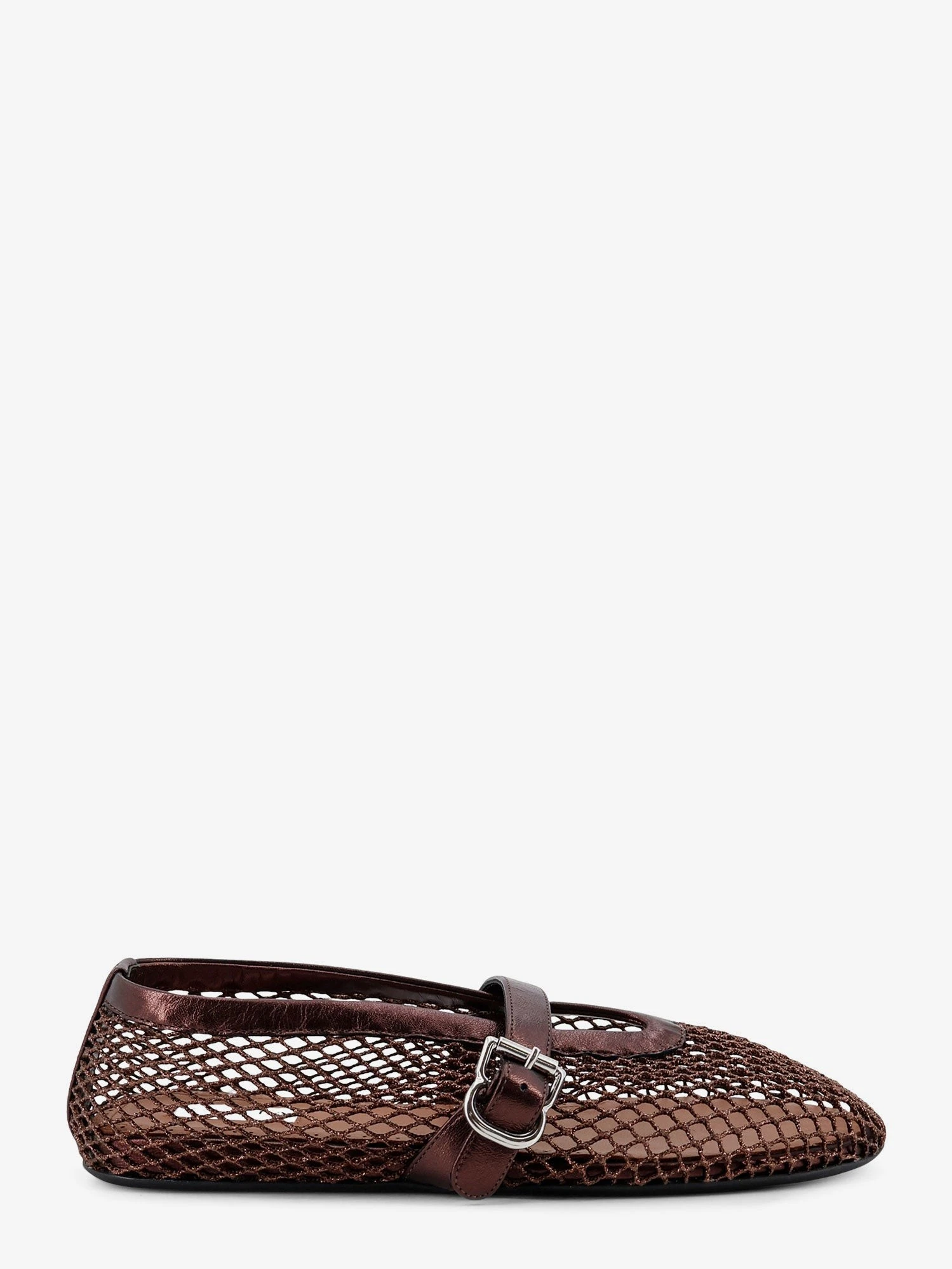 Ballet Flats in mesh and leather.webp