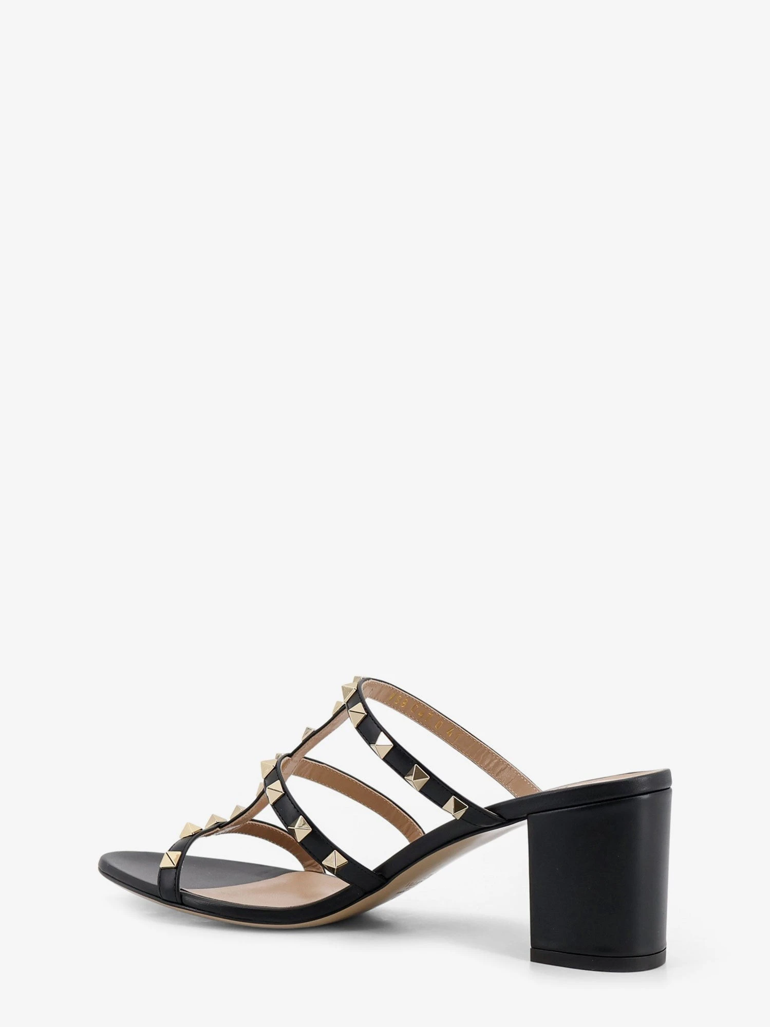 Rockstud leather sandals with iconic side studs.webp