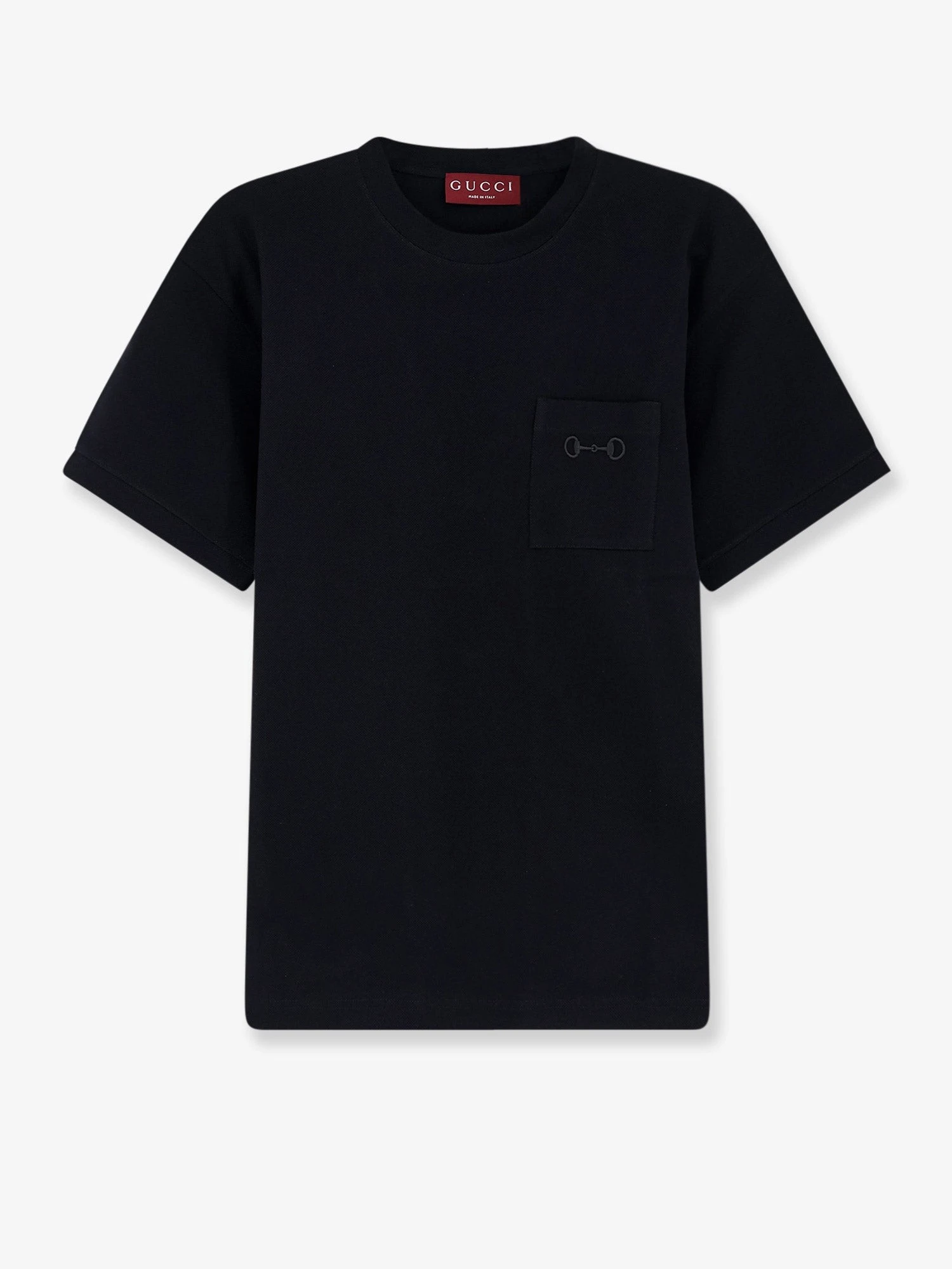 Piqué cotton t-shirt with embroidery.webp