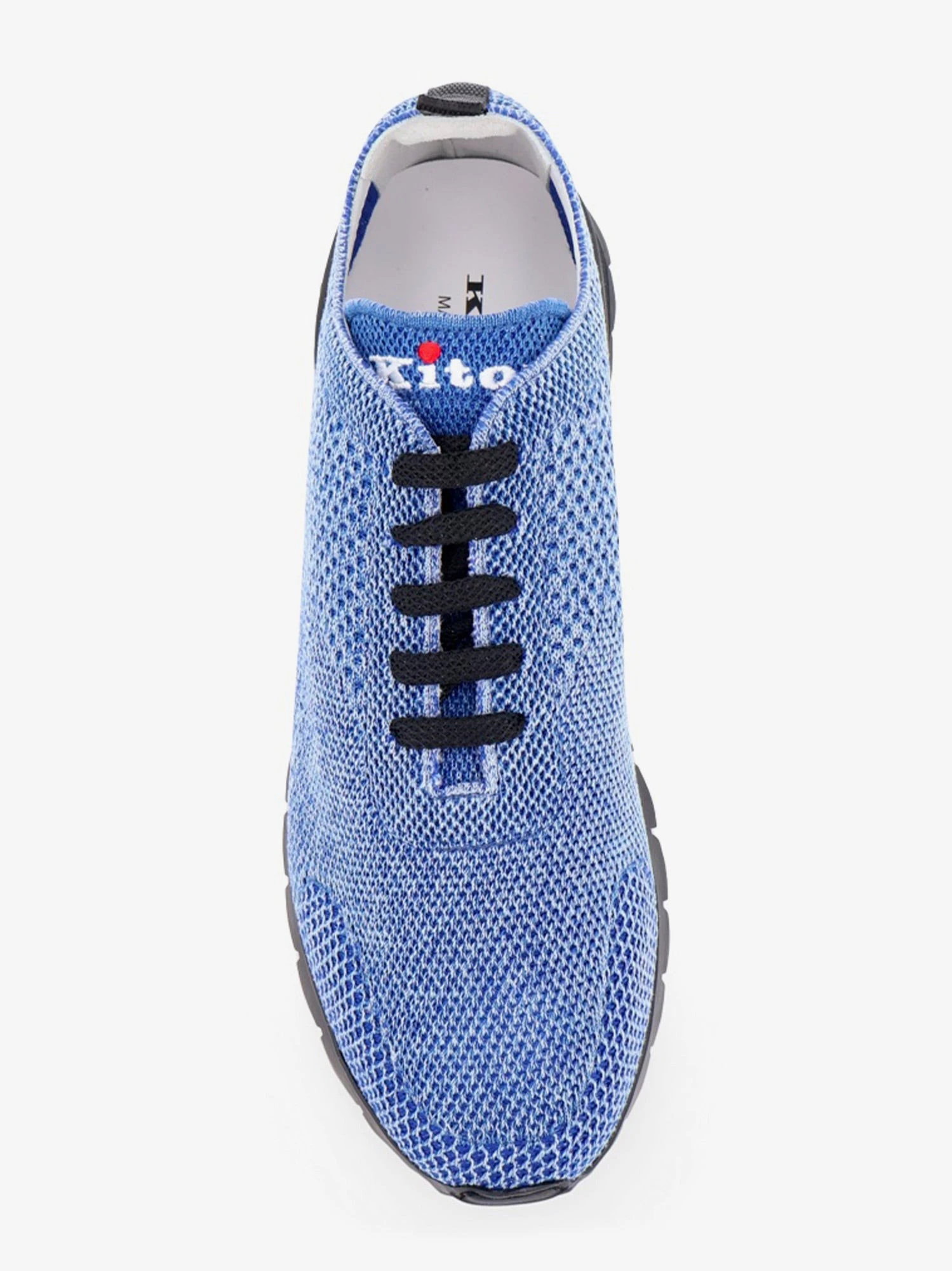 Knitted fabric sneakers with embroidered logo.webp