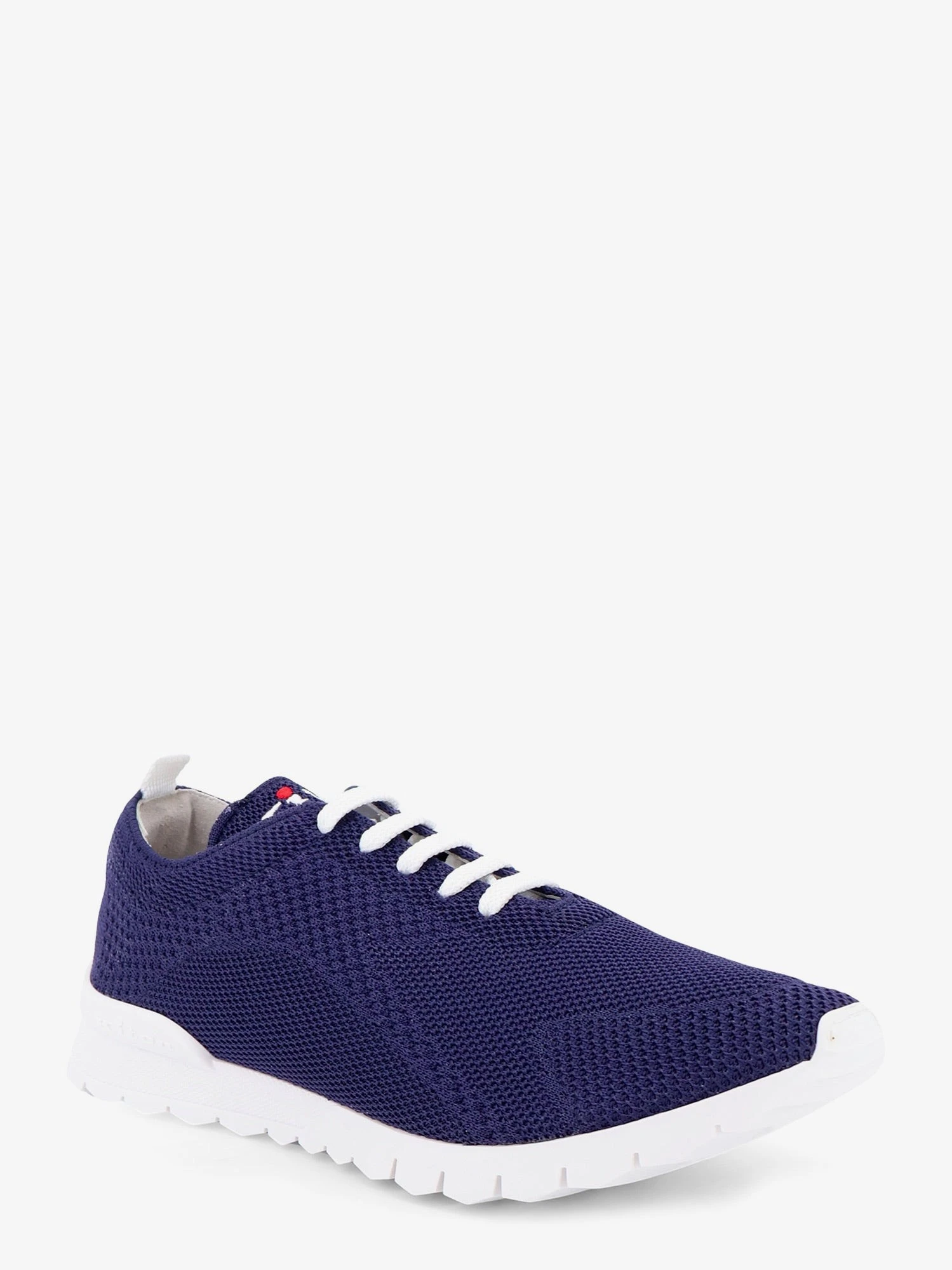 Knitted fabric sneakers with embroidered logo.webp
