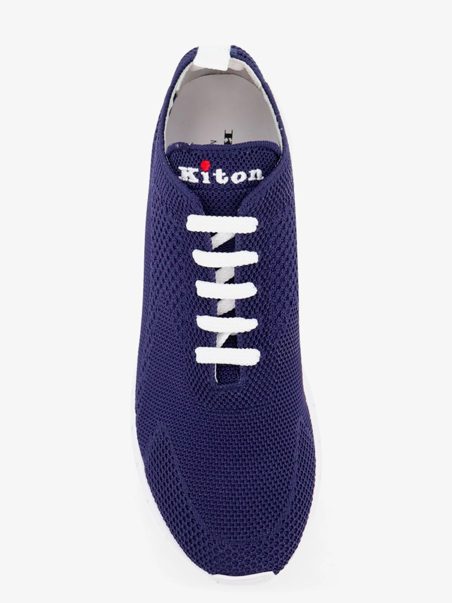 Knitted fabric sneakers with embroidered logo.webp