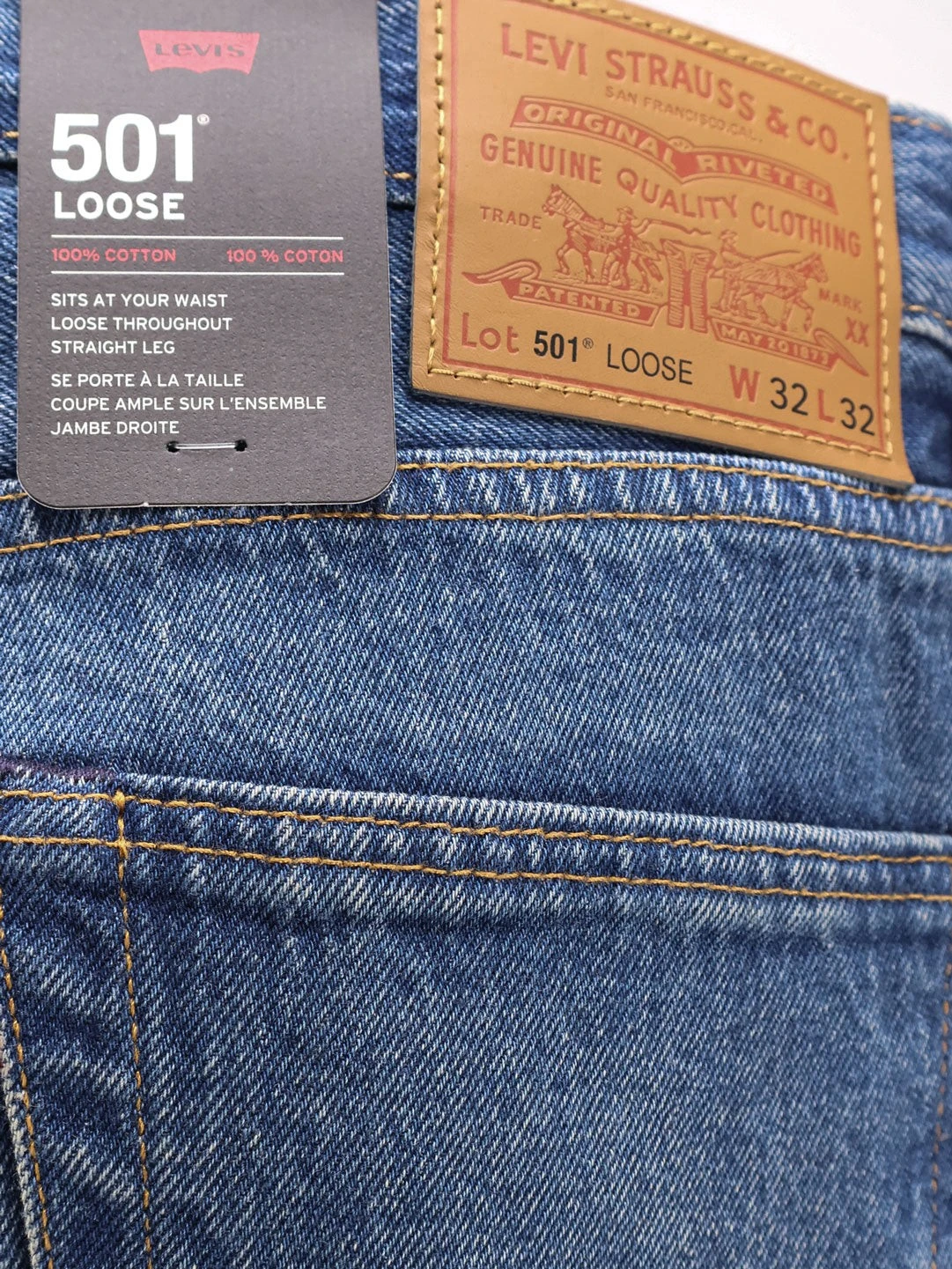 501 Blue Denim Jeans.webp