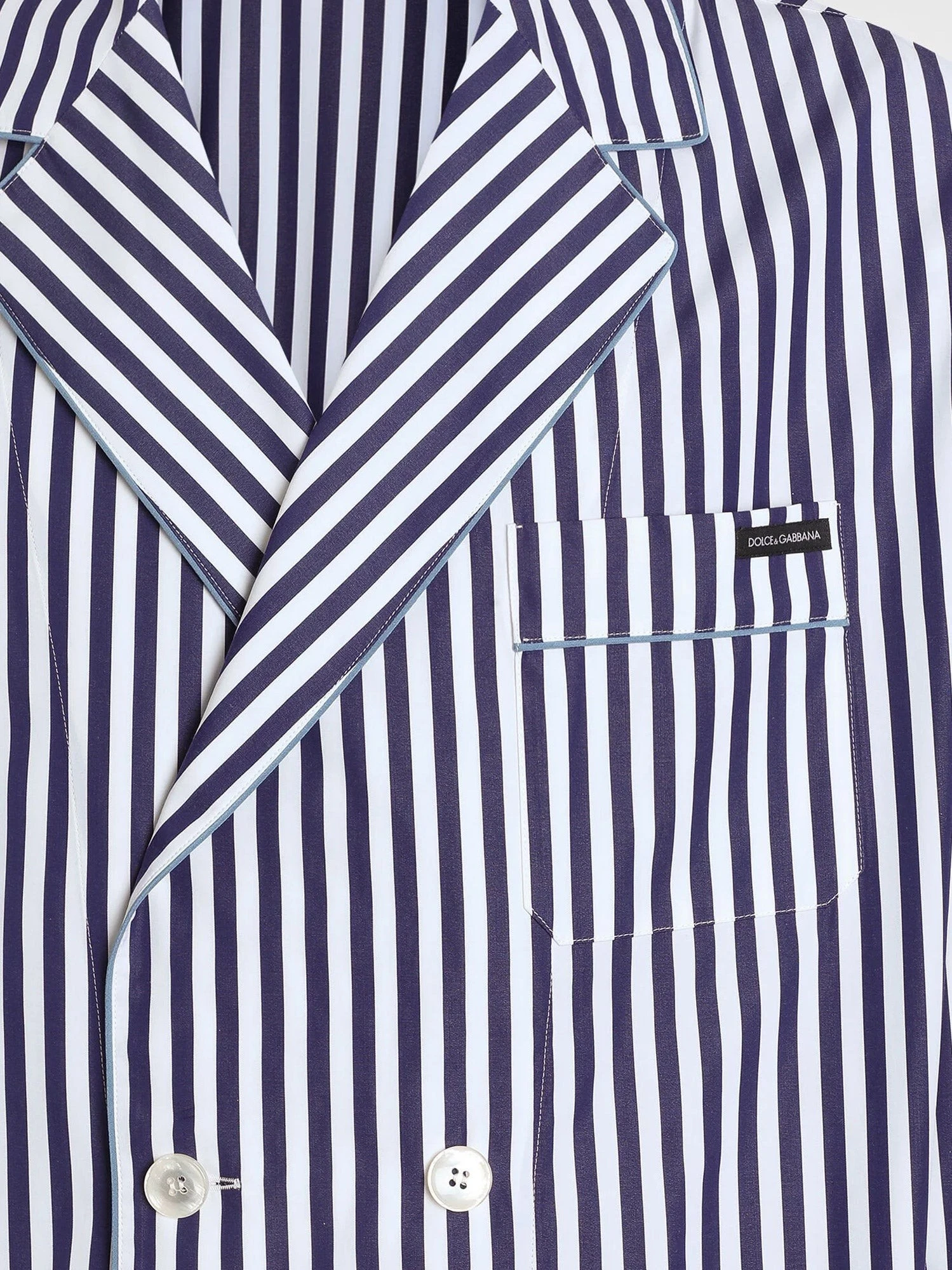 Cotton blazer with striped motif.webp