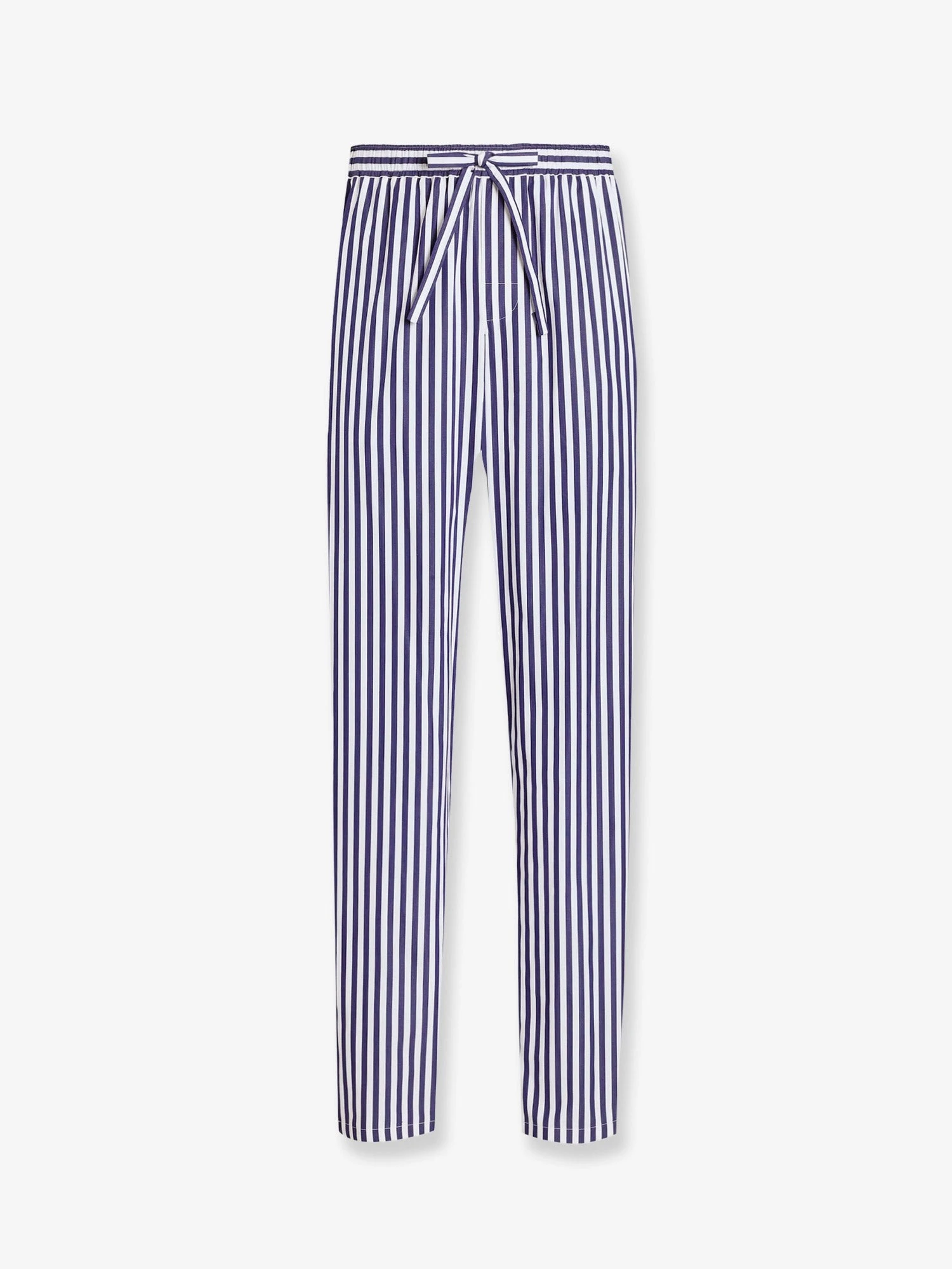 Cotton and silk trousers with striped motif.webp
