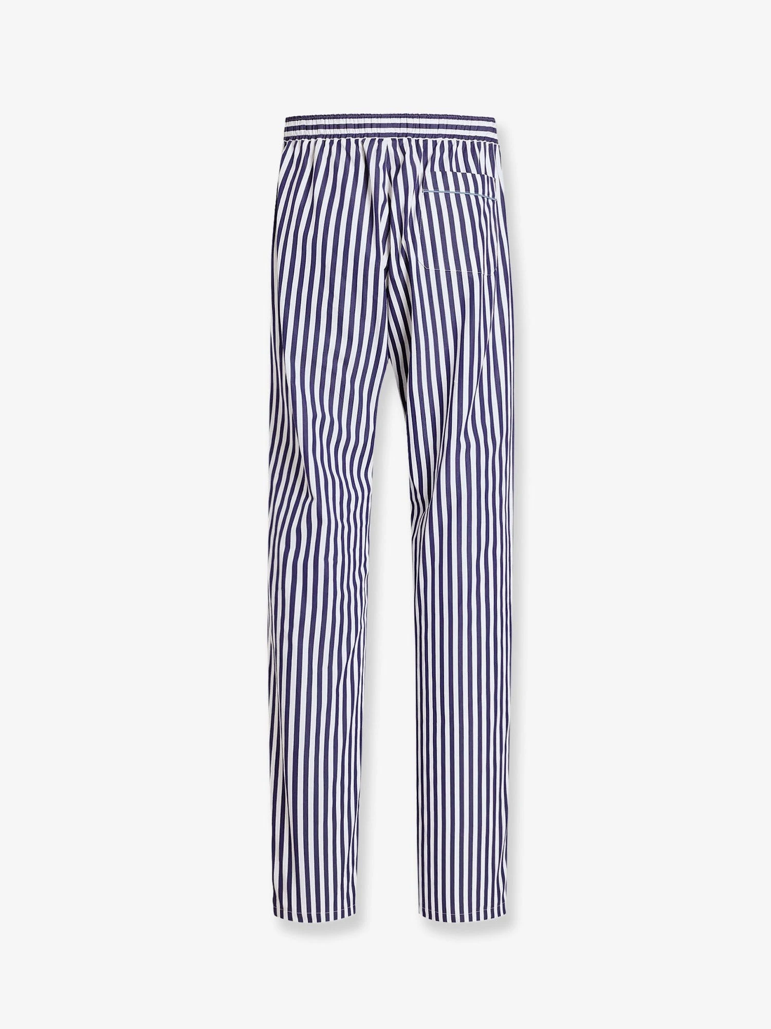 Cotton and silk trousers with striped motif.webp
