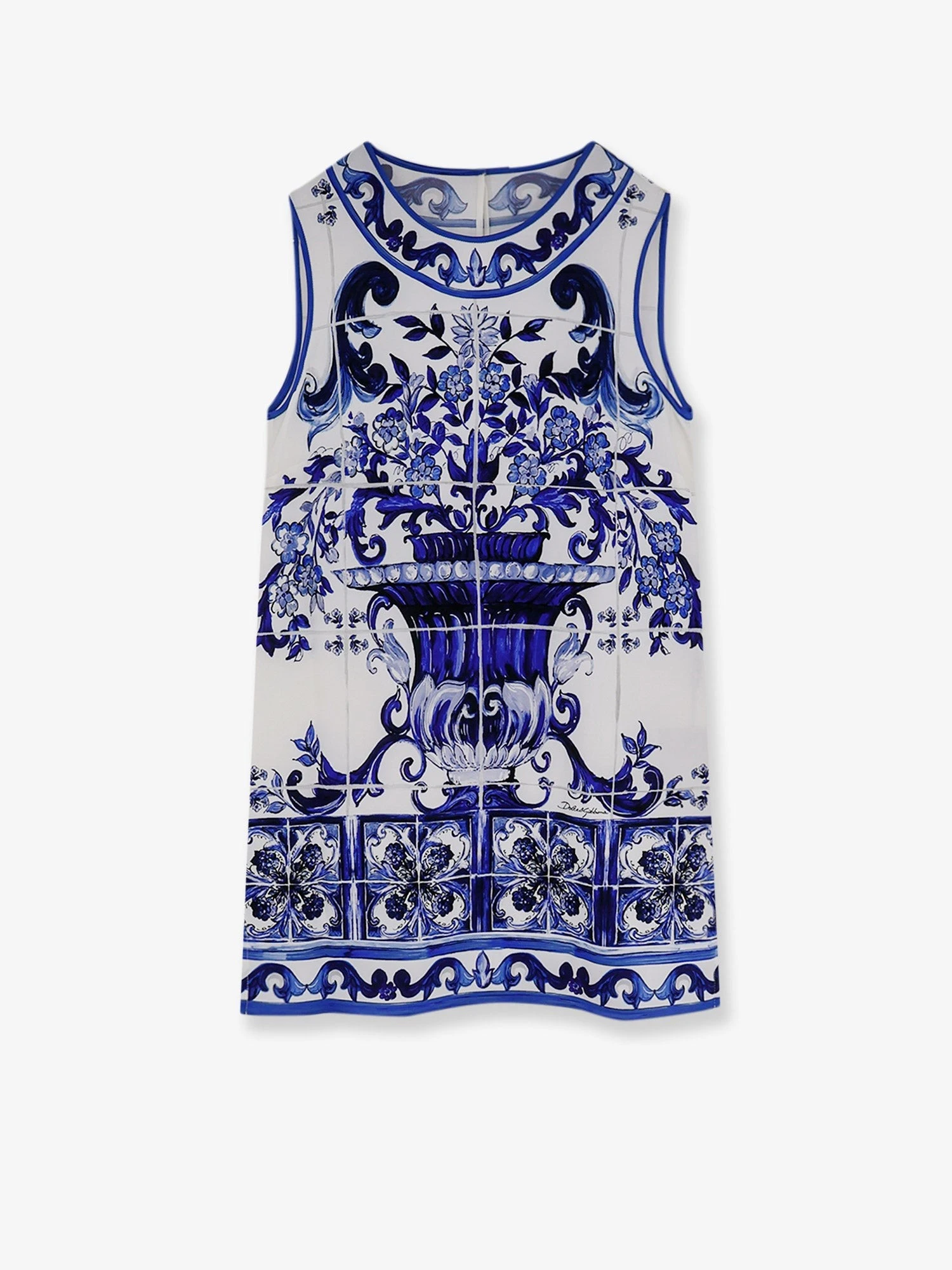 Silk top with Maiolica print.webp
