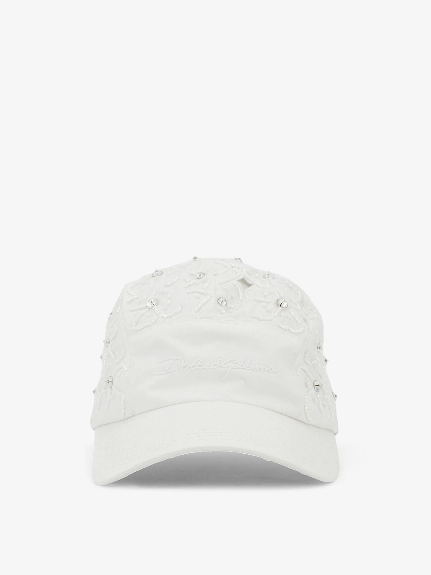Cotton hat with all-over floral embroidery.webp