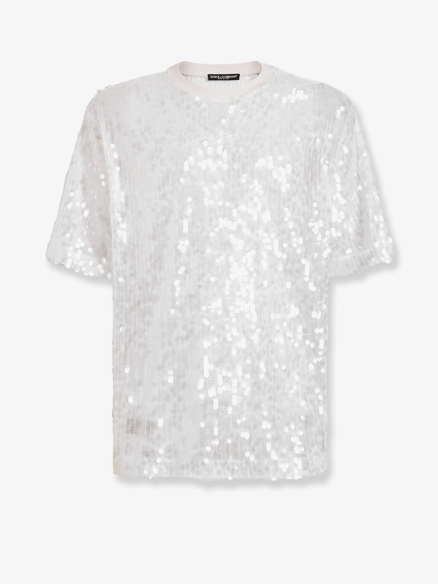 T-shirt with all-over sequin detail.webp