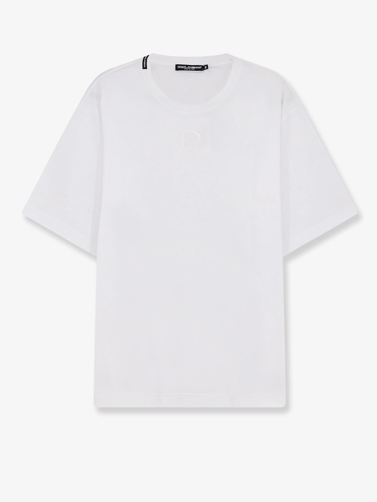 Cotton T-shirt with embroidered logo on the front.webp