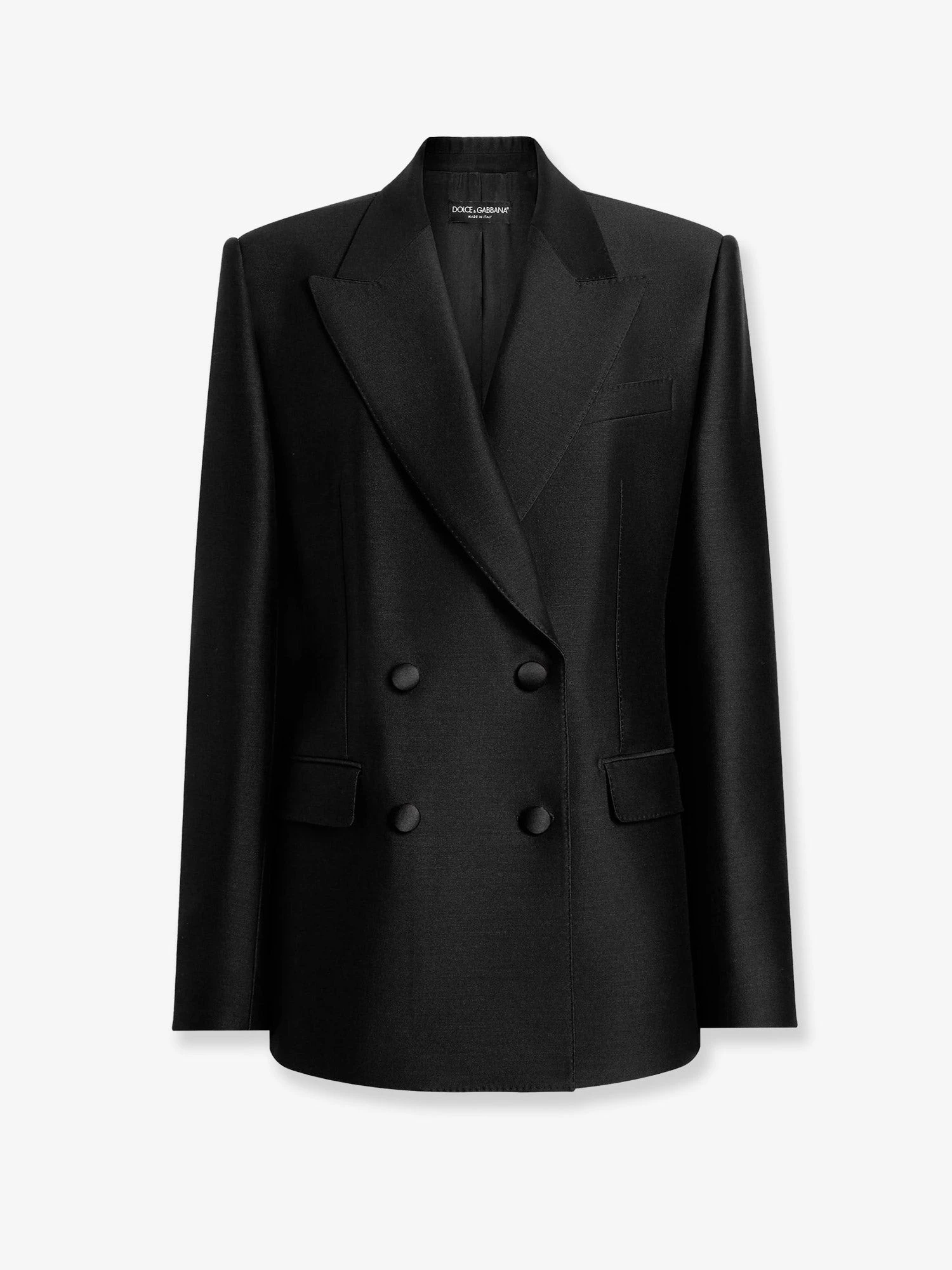 Double-breasted faille blazer.webp