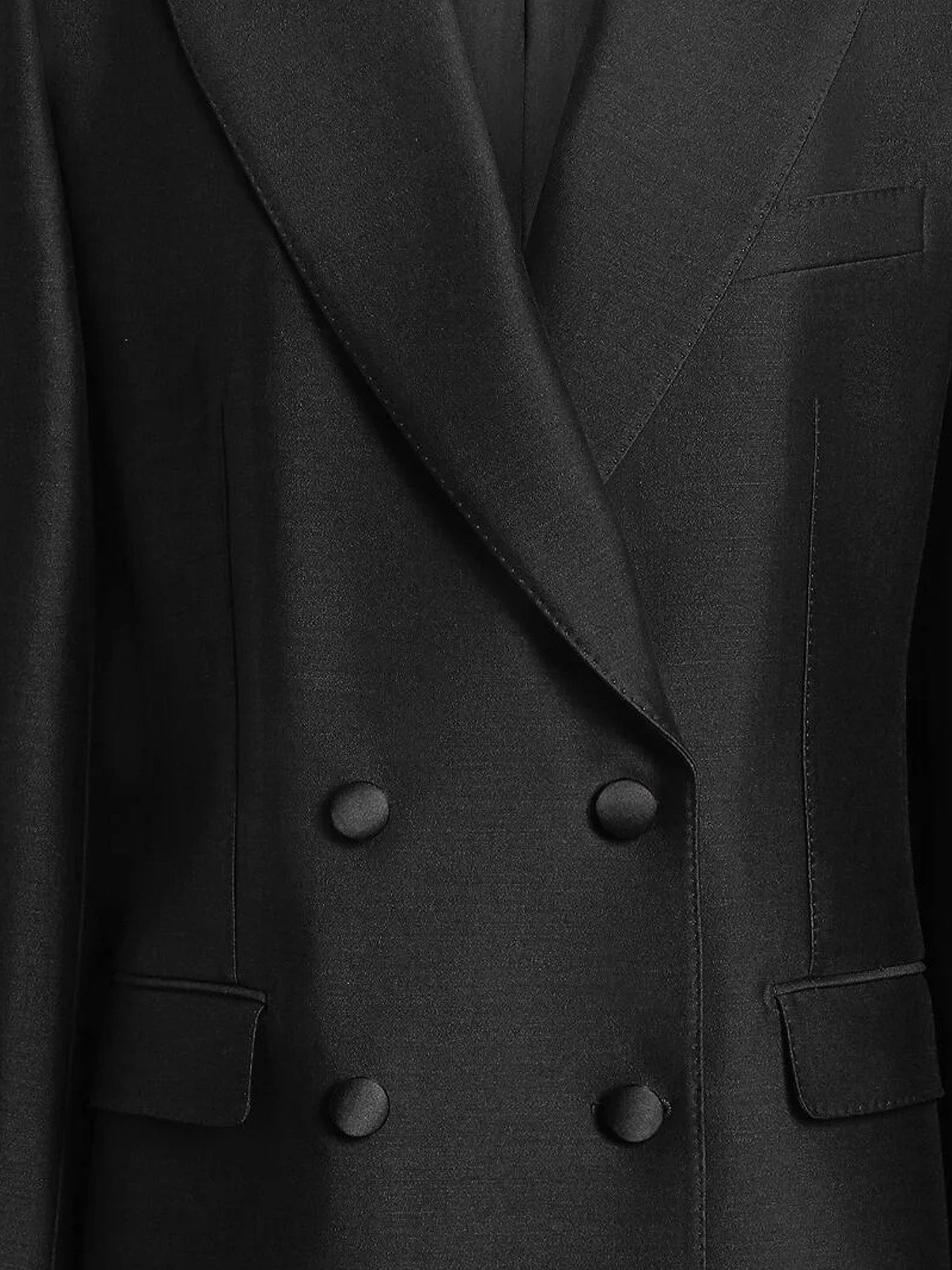 Double-breasted faille blazer.webp