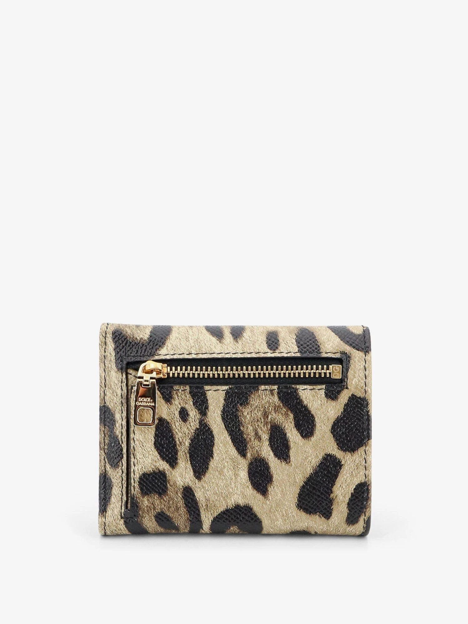 Hammered leather wallet with animal print.webp