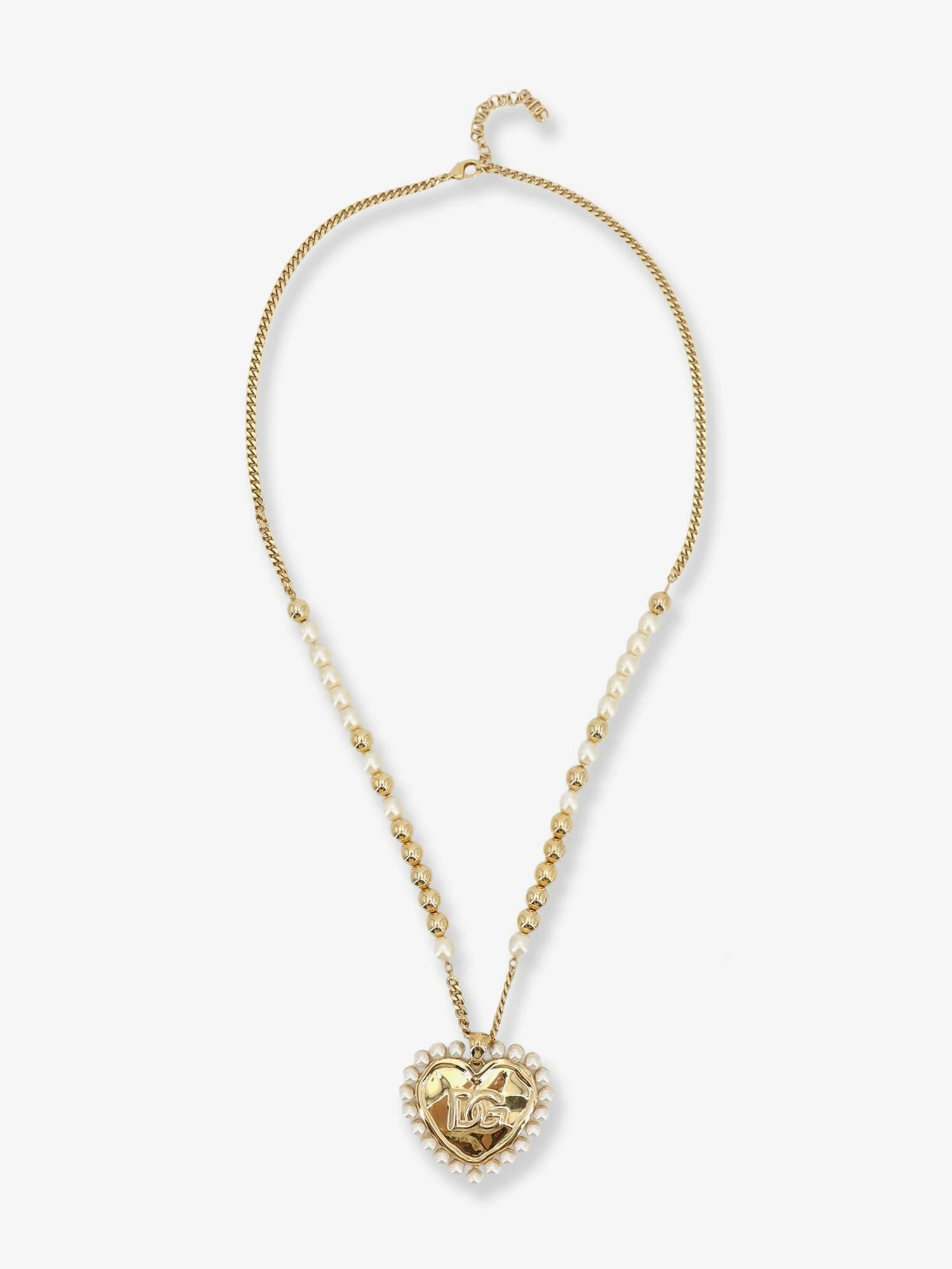 Everyday brass necklace with DG logo.webp