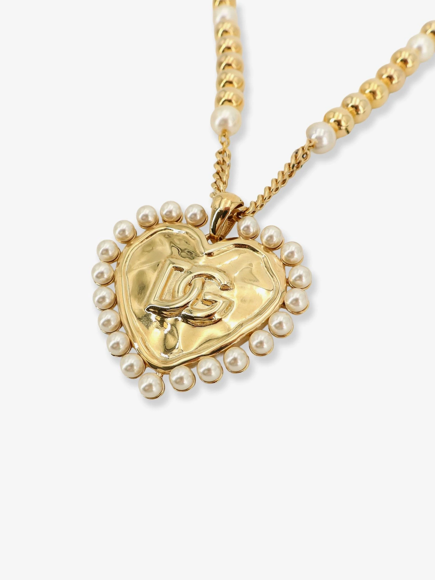 Everyday brass necklace with DG logo.webp