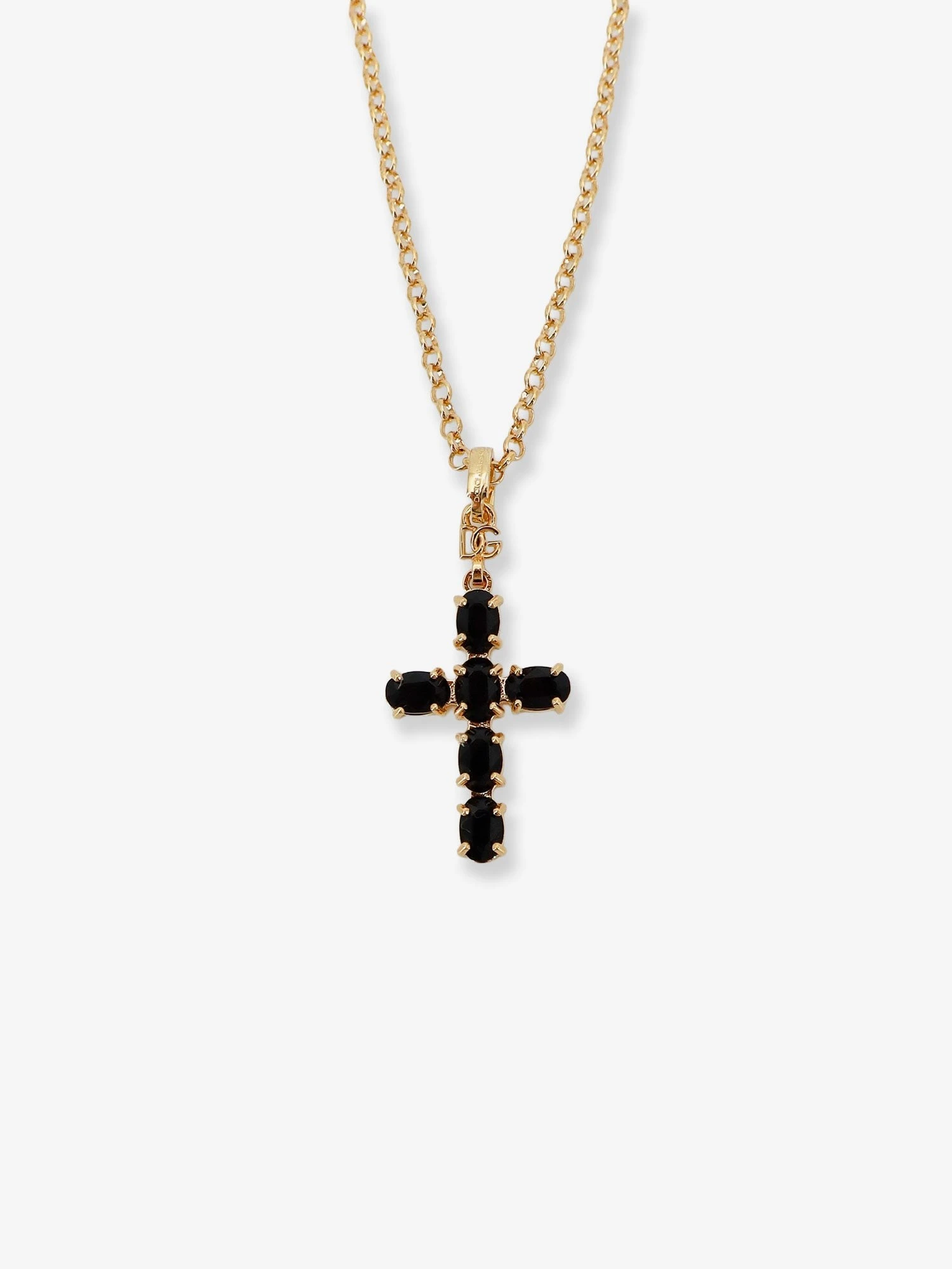 Brass necklace with cross pendant.webp