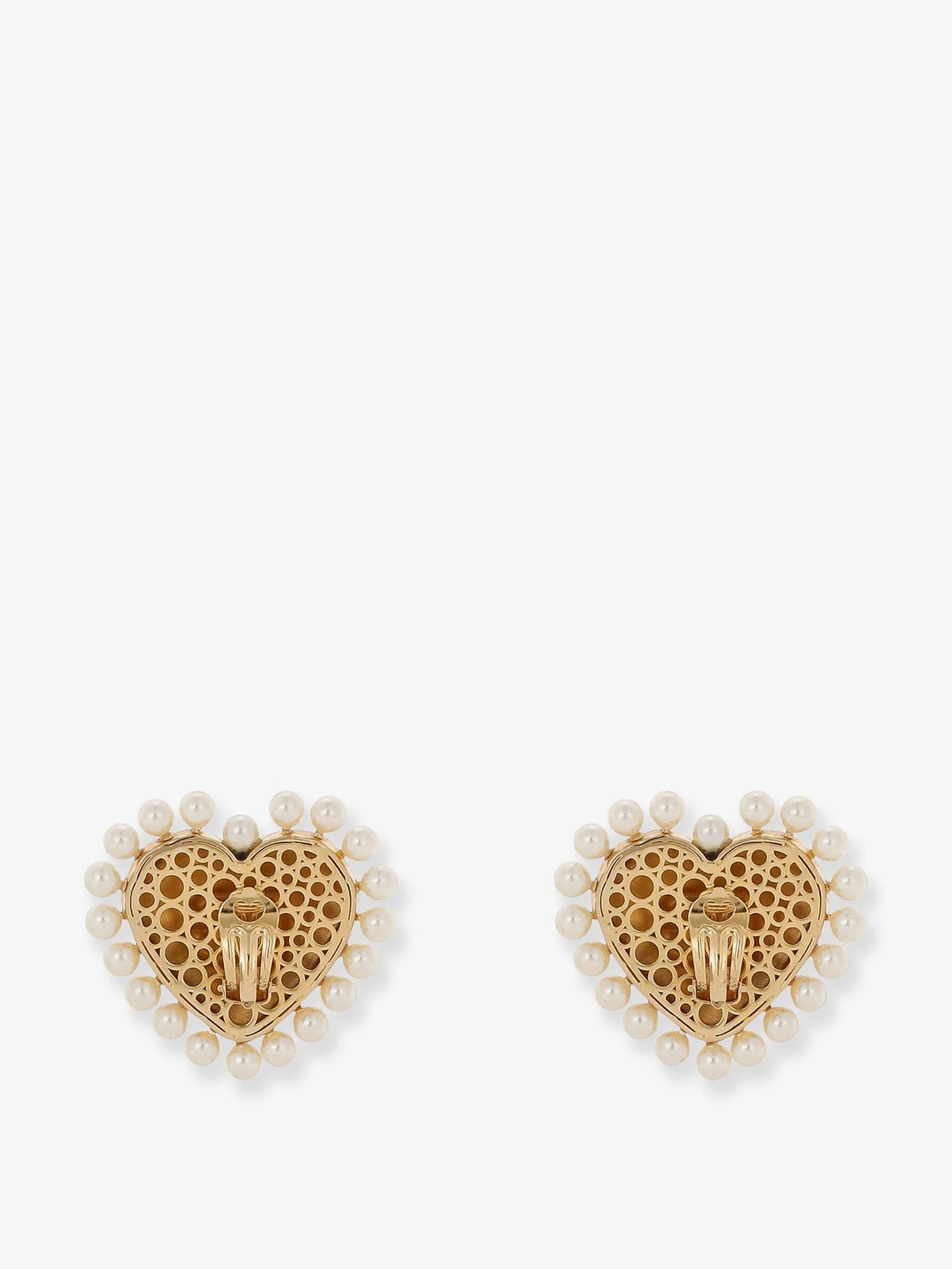 Brass earrings with bead detail.webp