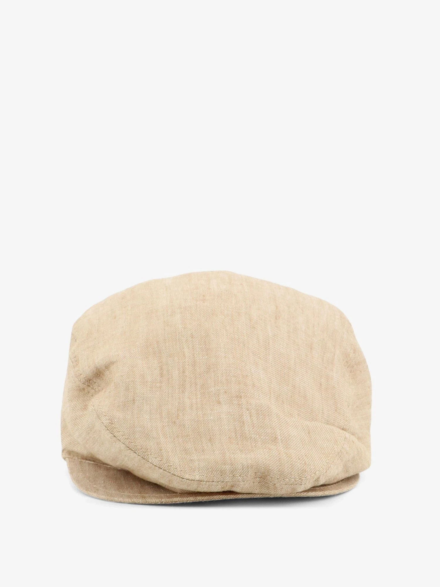 Linen hat with embroidered logo.webp