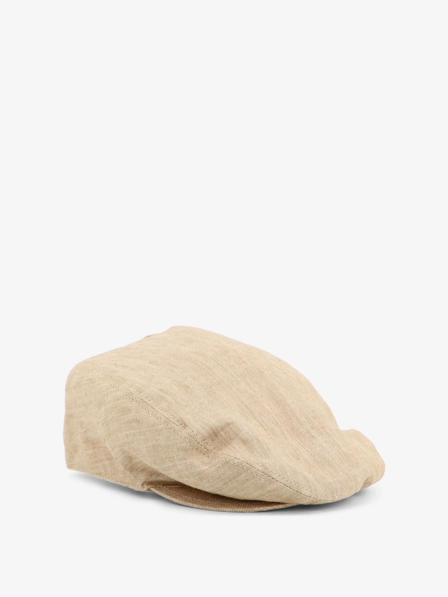 Linen hat with embroidered logo.webp