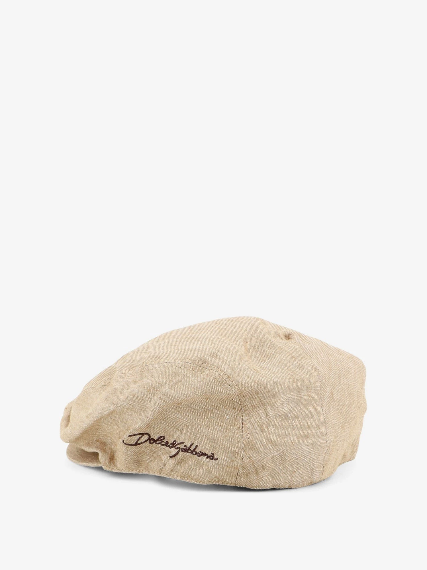 Linen hat with embroidered logo.webp