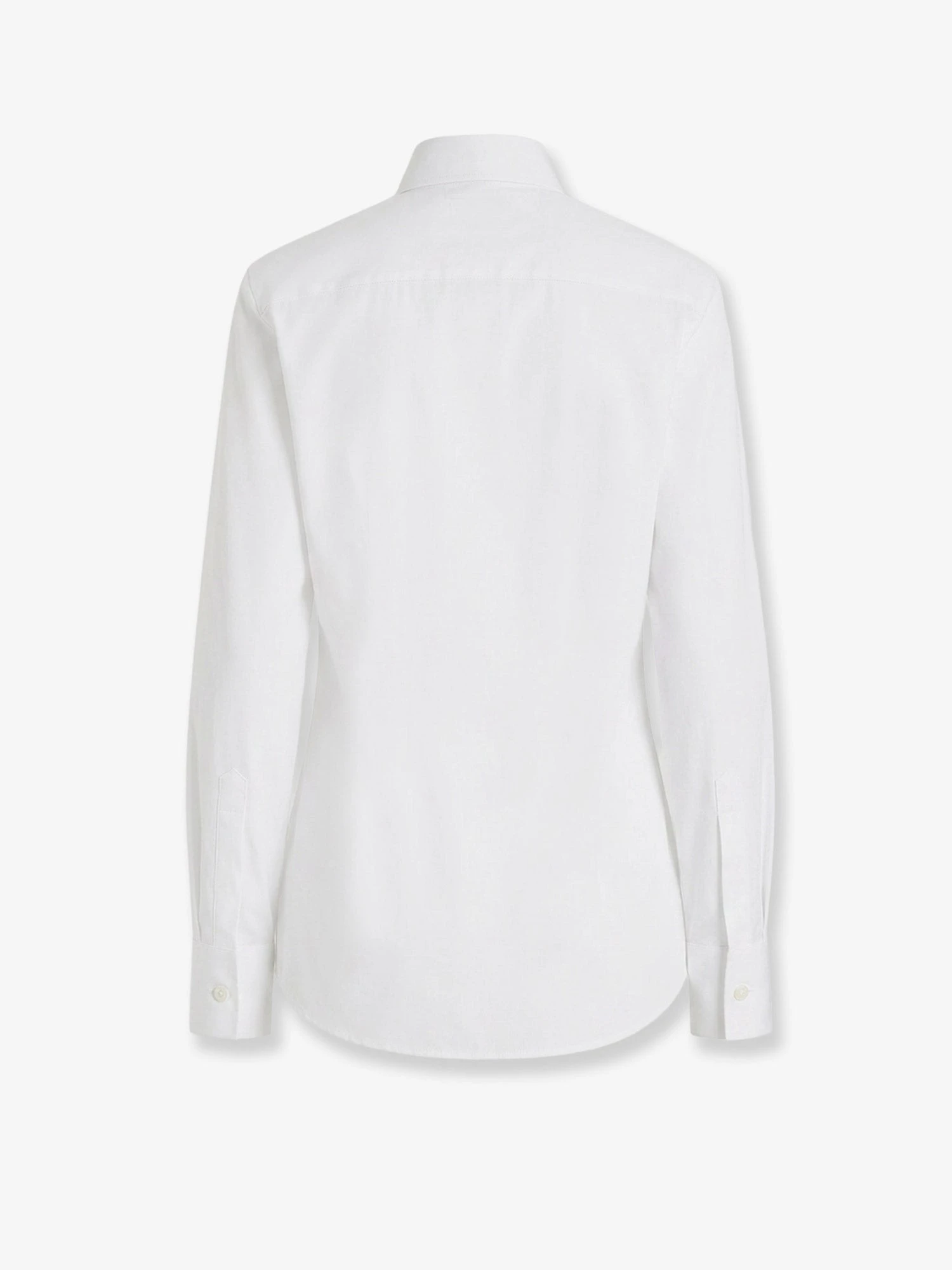 Cotton shirt with floral embroideries.webp