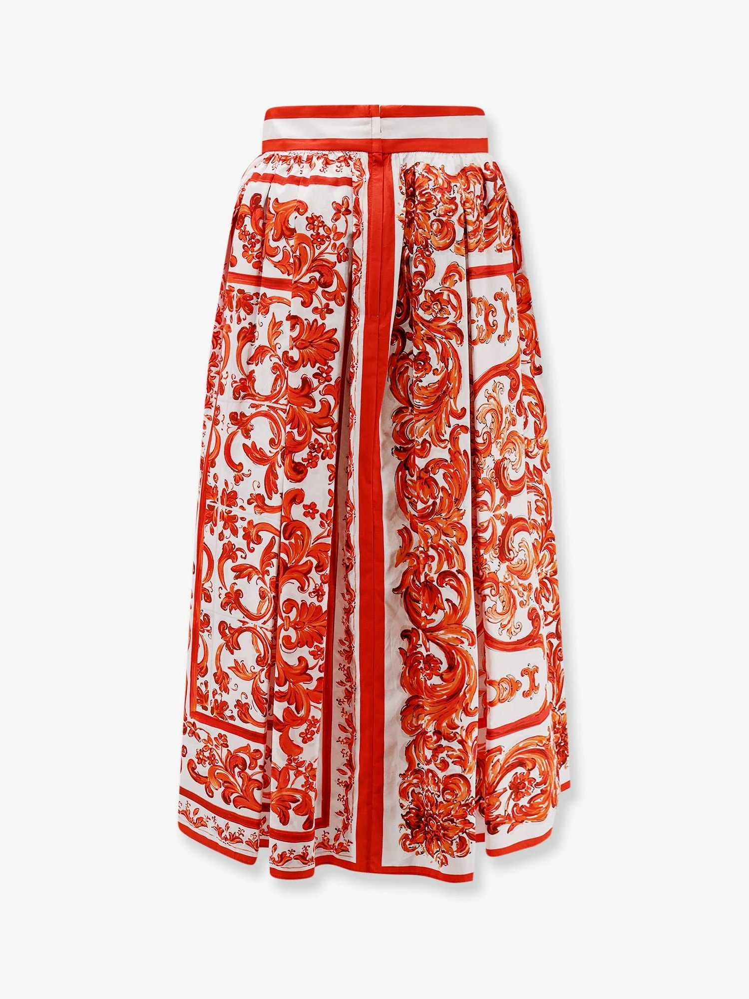 Cotton skirt with Maiolica print.webp