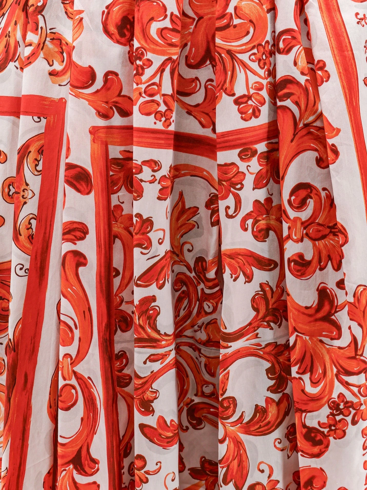 Cotton skirt with Maiolica print.webp