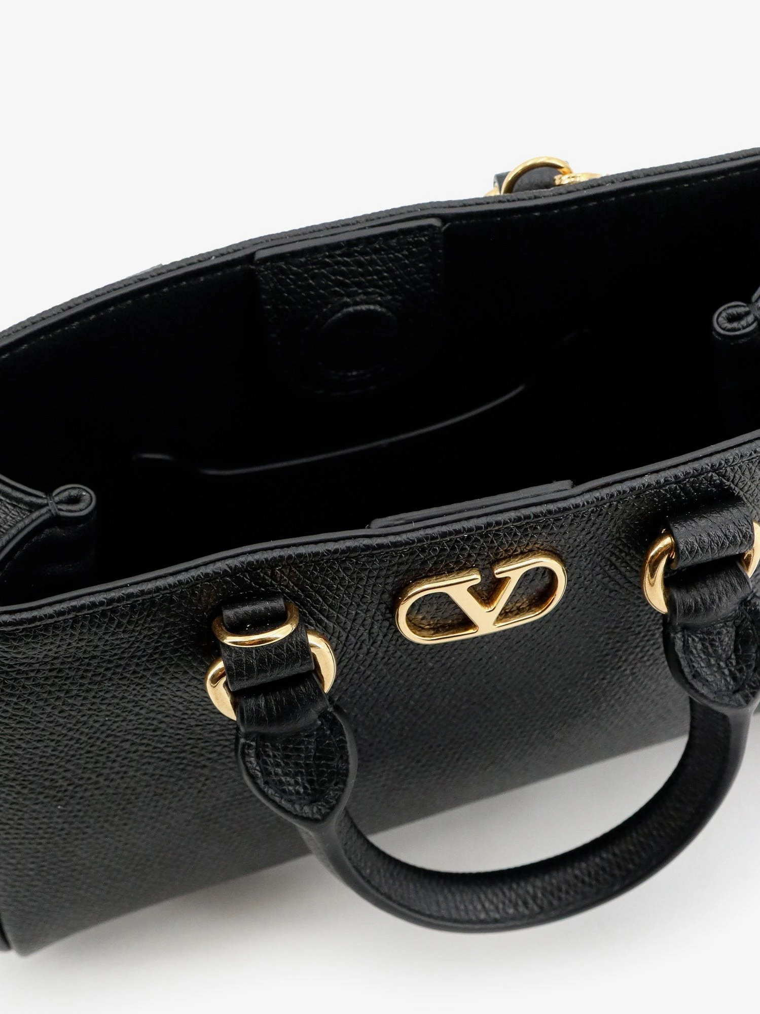 VLogo Signature Mini Leather Handbag.webp