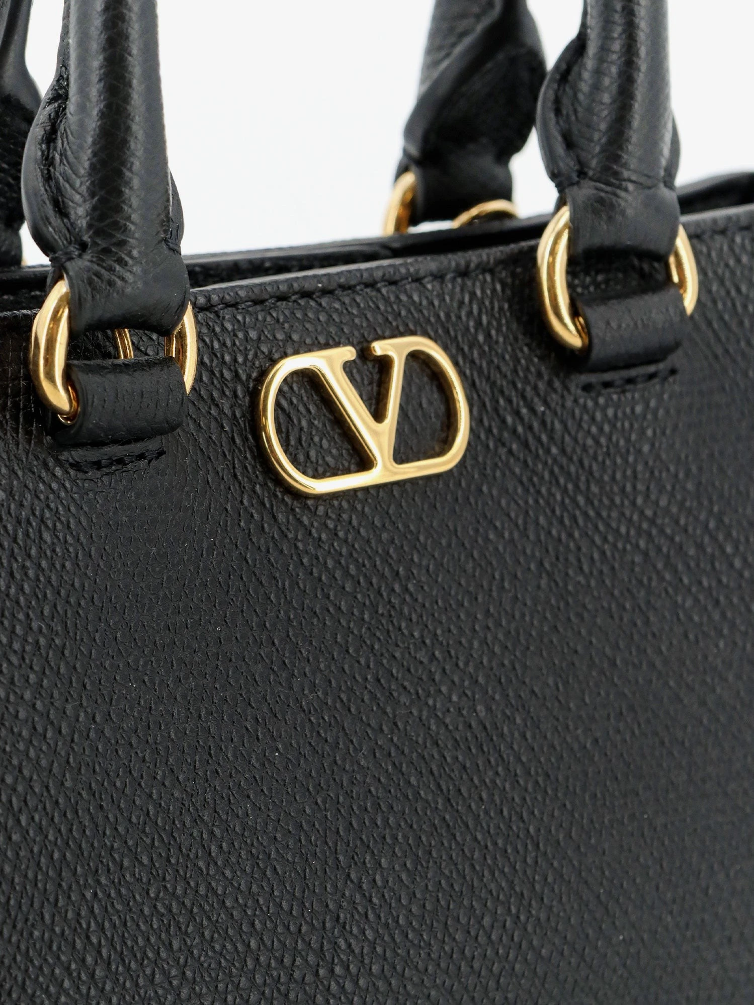 VLogo Signature Mini Leather Handbag.webp