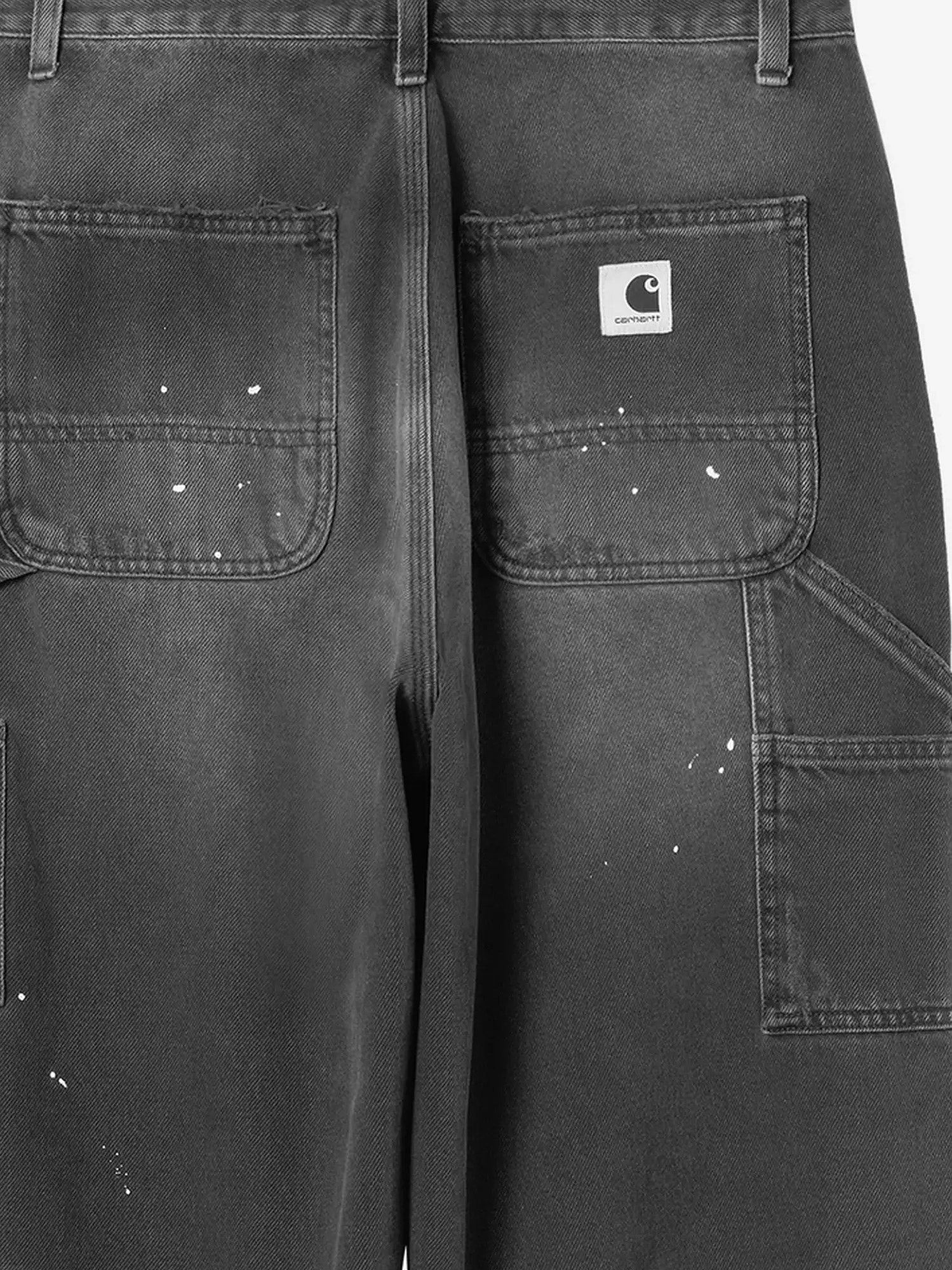 Single Knee black denim jeans.webp