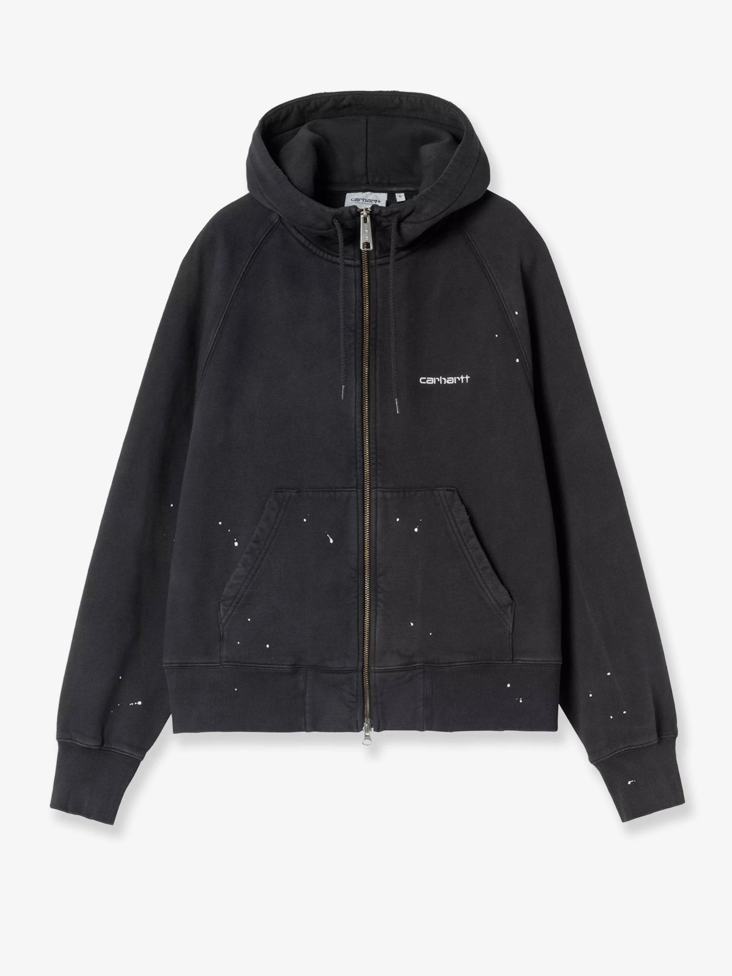Hooded Painter cotton sweatshirt with front embroidered logo.webp