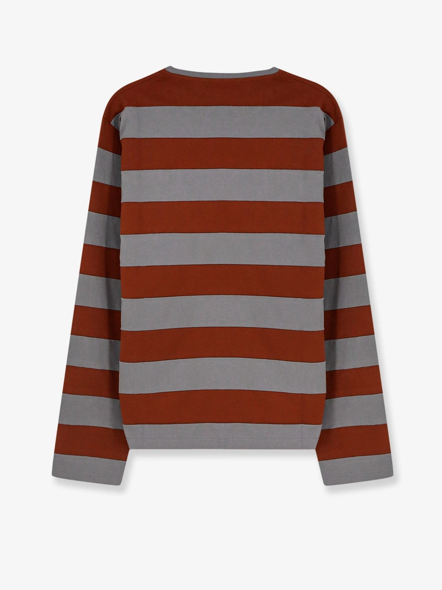 Cotton T-shirt with striped pattern.webp