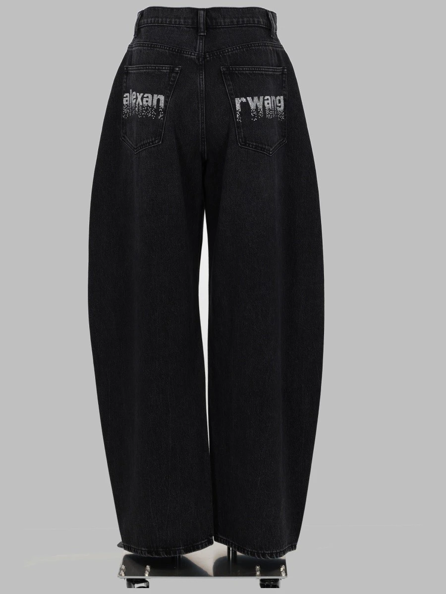 JEANS "BLOW UP" CON LOGO IN STRASS.webp