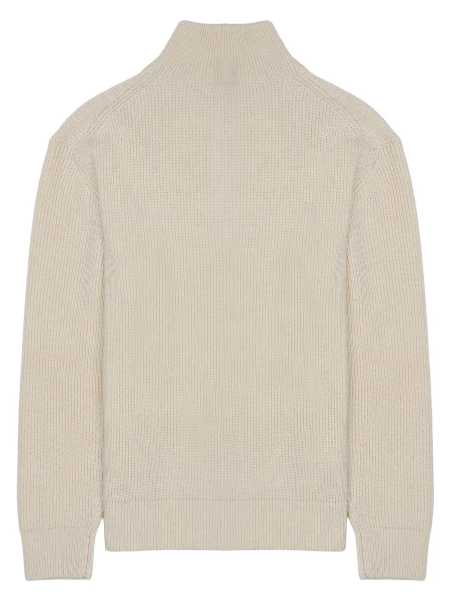 MAGLIA IN LANA E COTONE CON ZIP.webp