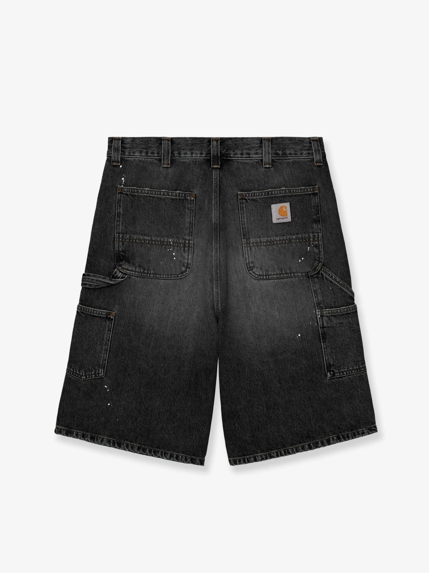 OG Single Knee Short in black denim.webp