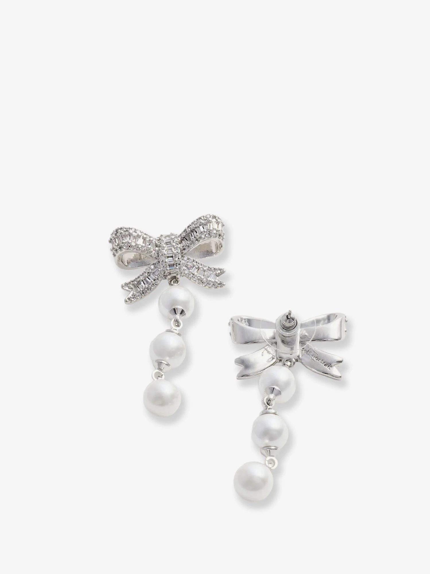Crystal Bow Pearl Droplet Earrings.webp