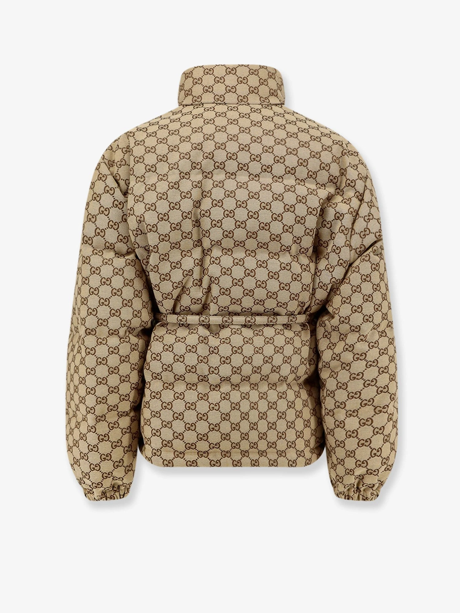 GG Fabric padded jacket with belt.webp