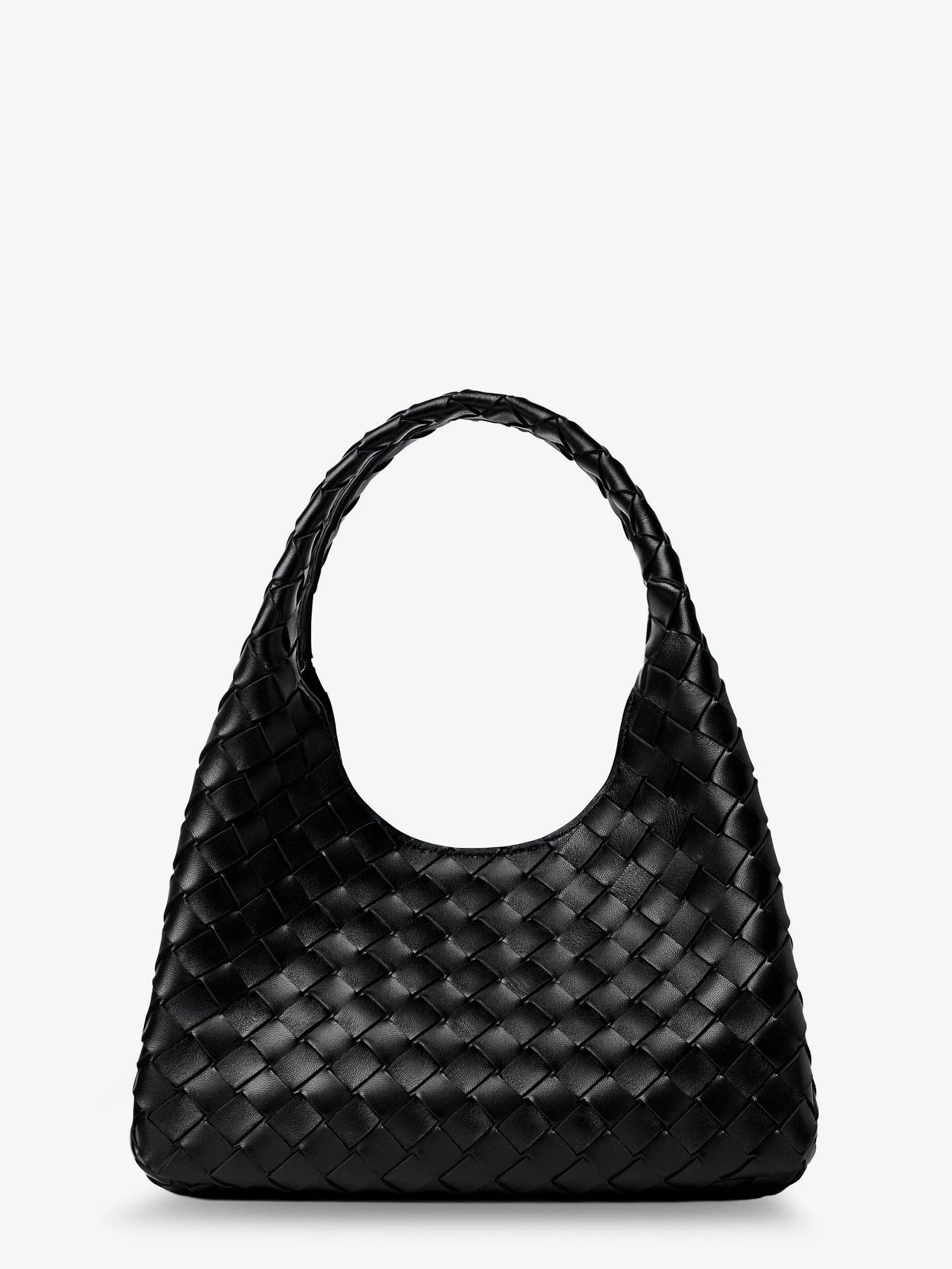 Campana leather shoulder bag with Intrecciato motif.webp