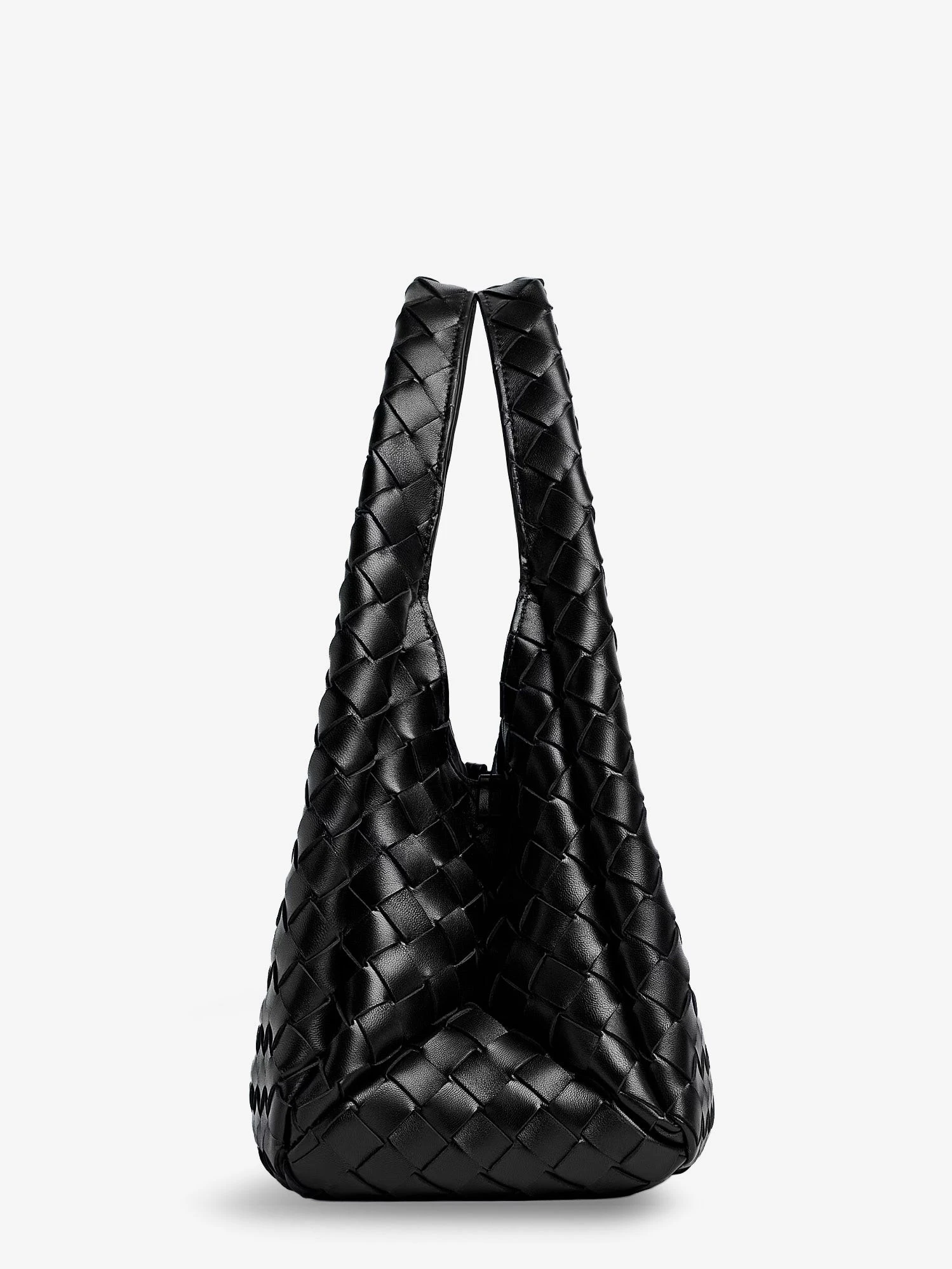 Campana leather shoulder bag with Intrecciato motif.webp