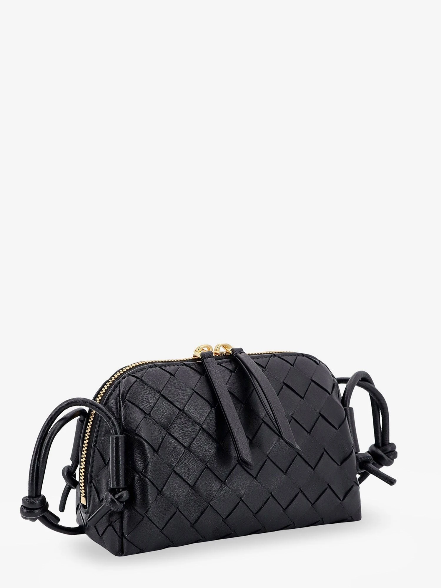 Concert Pouch leather crossbody bag with Intrecciato motif.webp