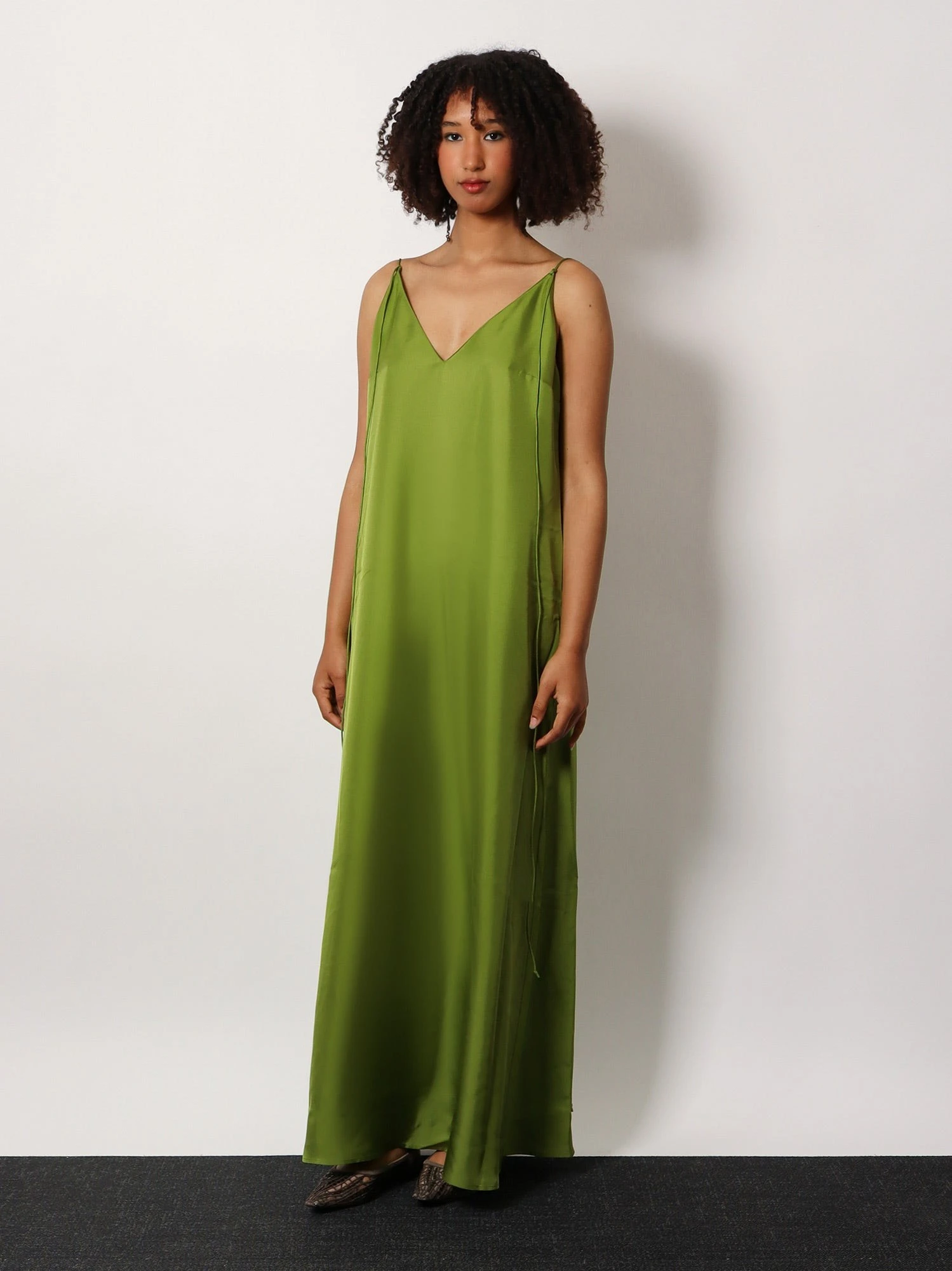 Silk dress with laces.webp