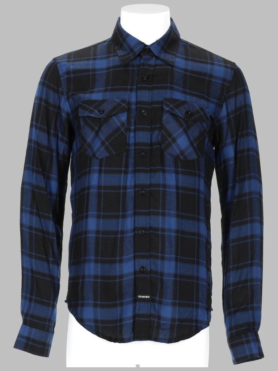 CAMICIA A QUADRI CON LOGO.webp