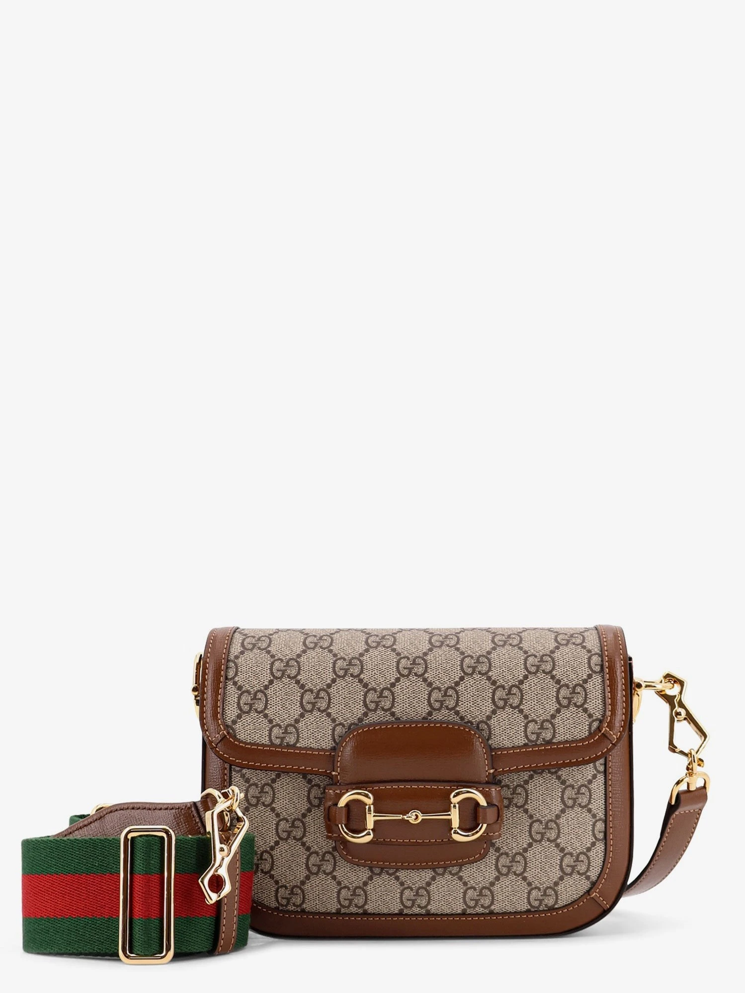 Coated canvas Gucci Horsebit 1955 crossbody bag with GG Supreme motif.webp