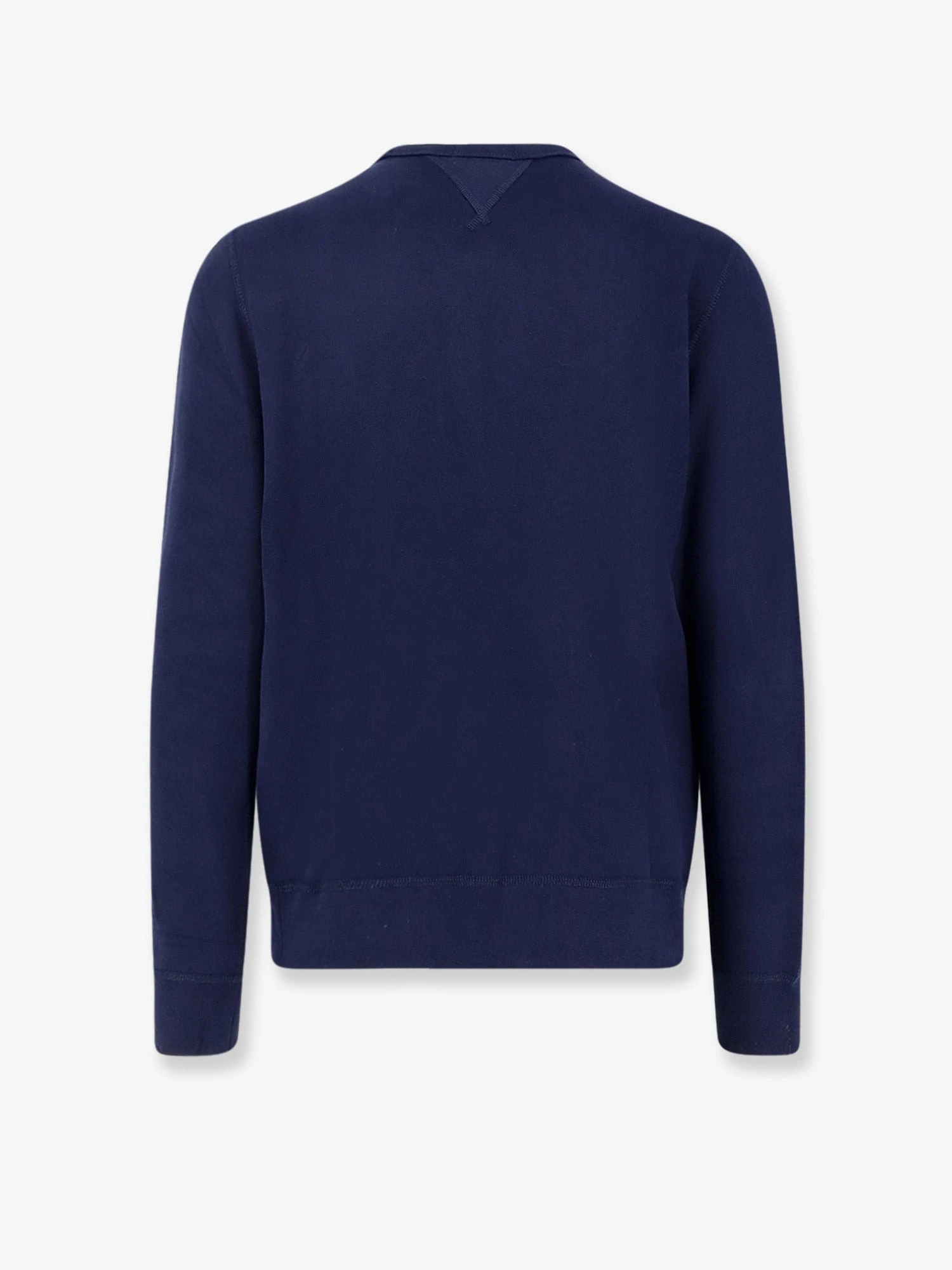 Cotton blend sweater with logo.webp