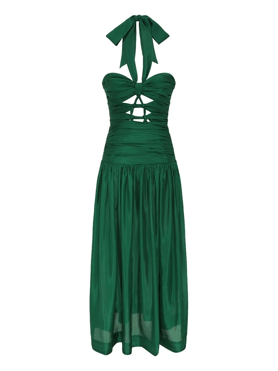 MIDI DRESS WITH KNOTS "DAYLIGHT".webp