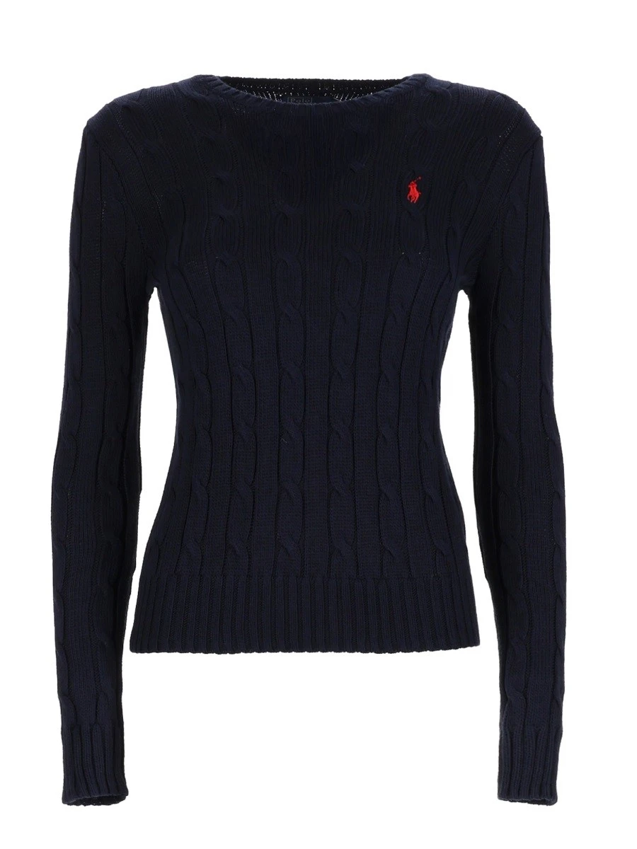 MAGLIA "JULIANNA" A TRECCE CON LOGO.webp