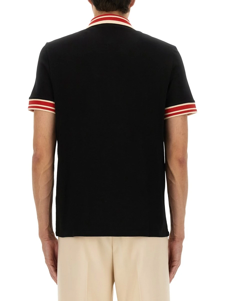 COTTON PIQUE POLO SHIRT WITH "VLOGO" PATCH.webp