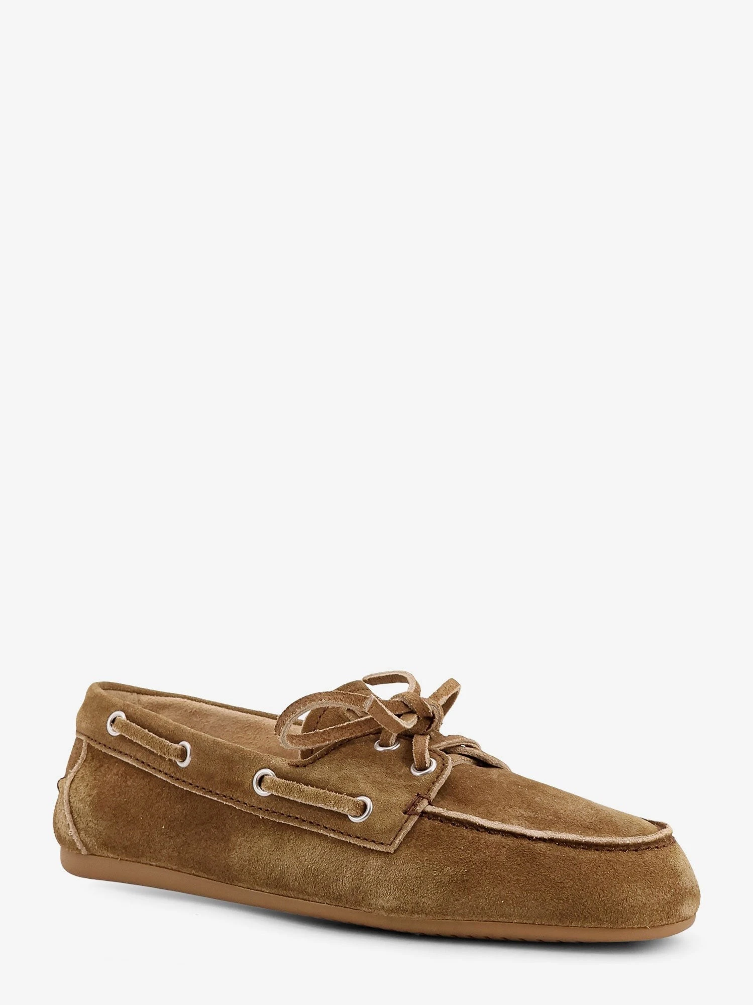 Suede loafers with embroidered logo.webp