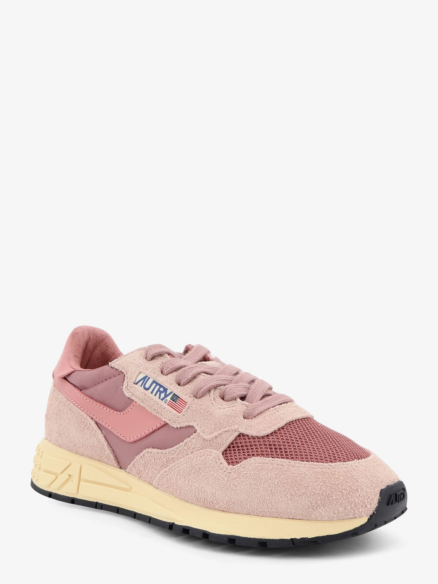 Reelwind Low mesh and suede sneakers with side logo.webp