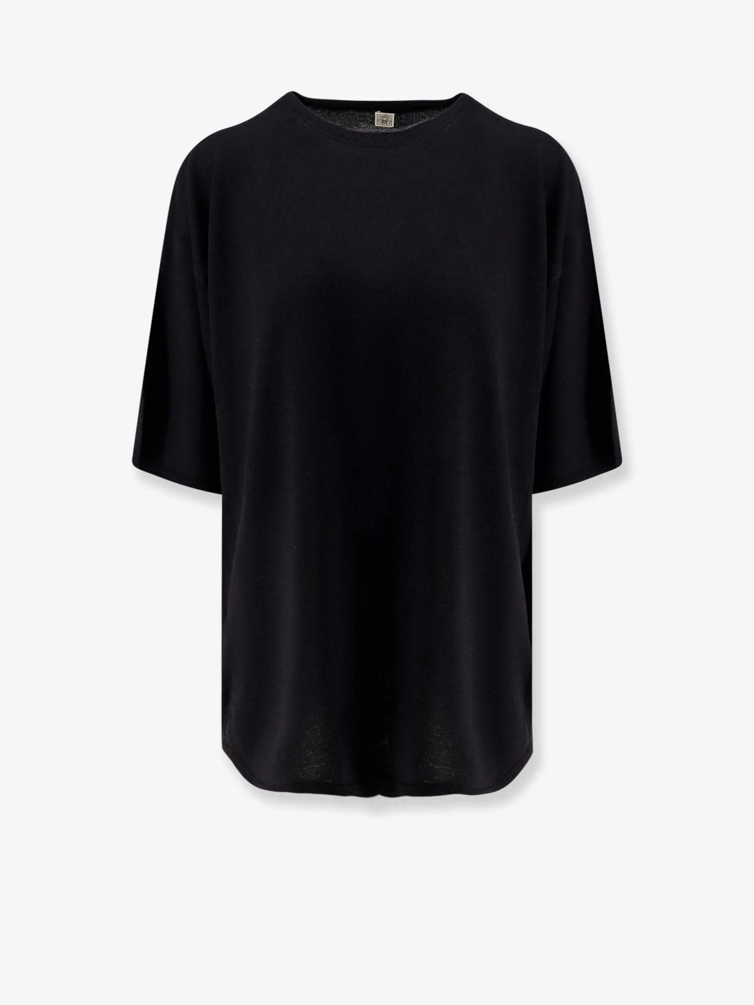 Longline wool blend sweater